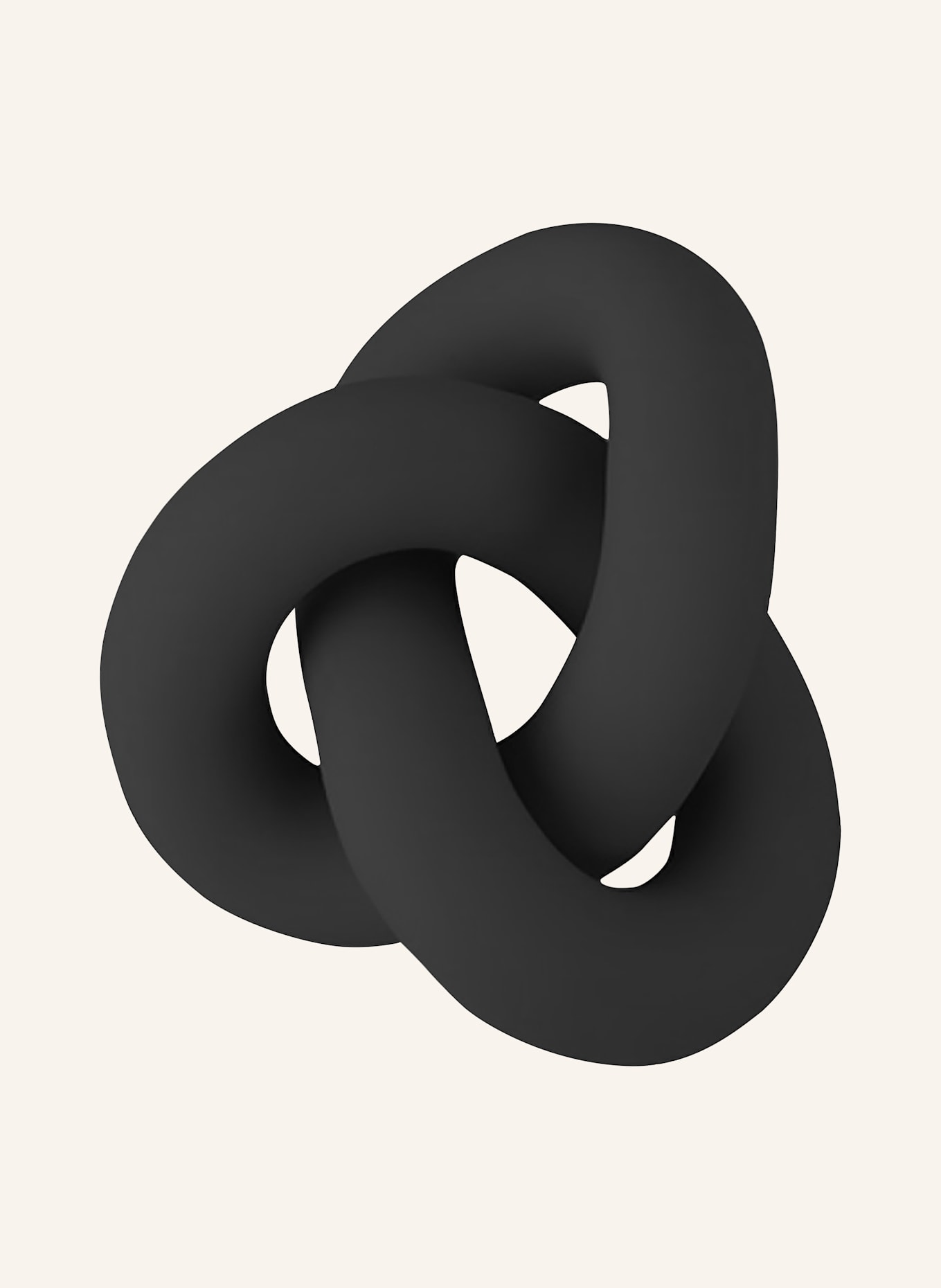 COOEE Design Dekofigur KNOT TABLE SMALL: SCHWARZ