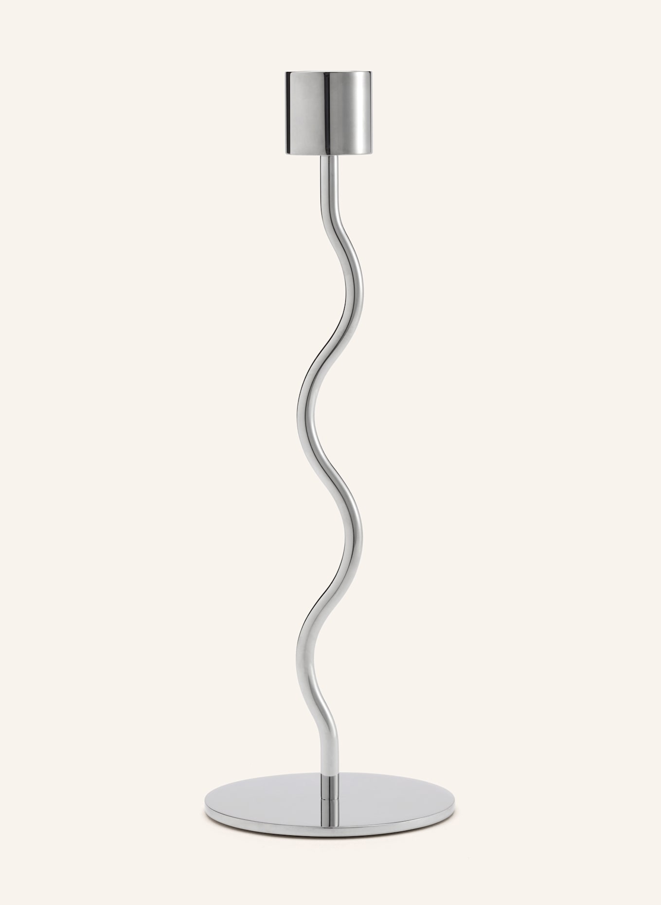 COOEE Design Kerzenhalter CURVED: SILBER