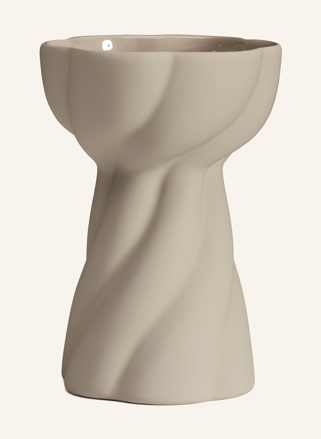 COOEE Design Vase TWIST BULB: CREME