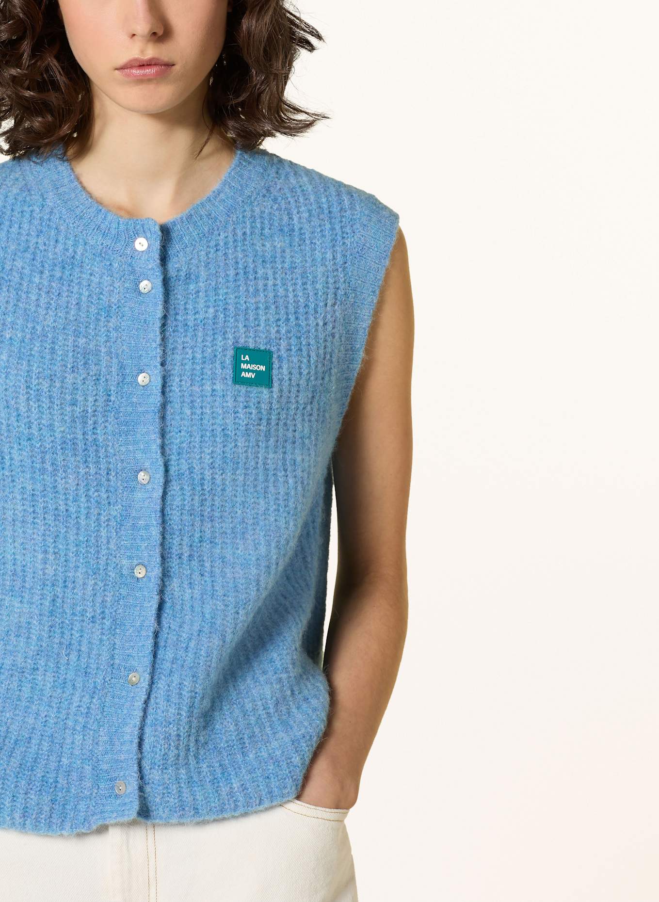 American Vintage Pullunder KNITVEST: HELLBLAU