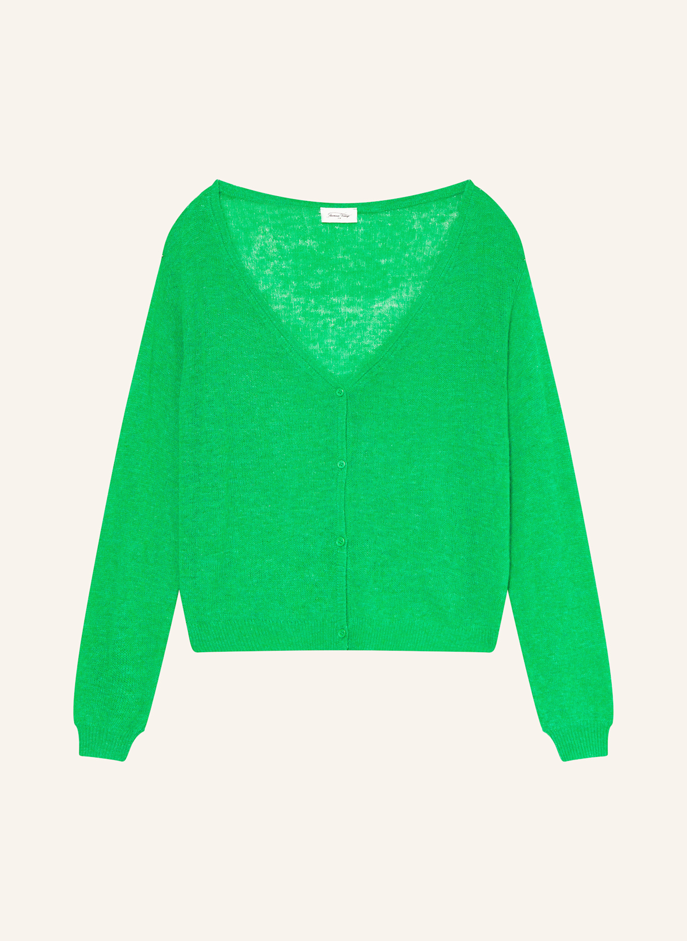 American Vintage Strickjacke: HELLGRÜN