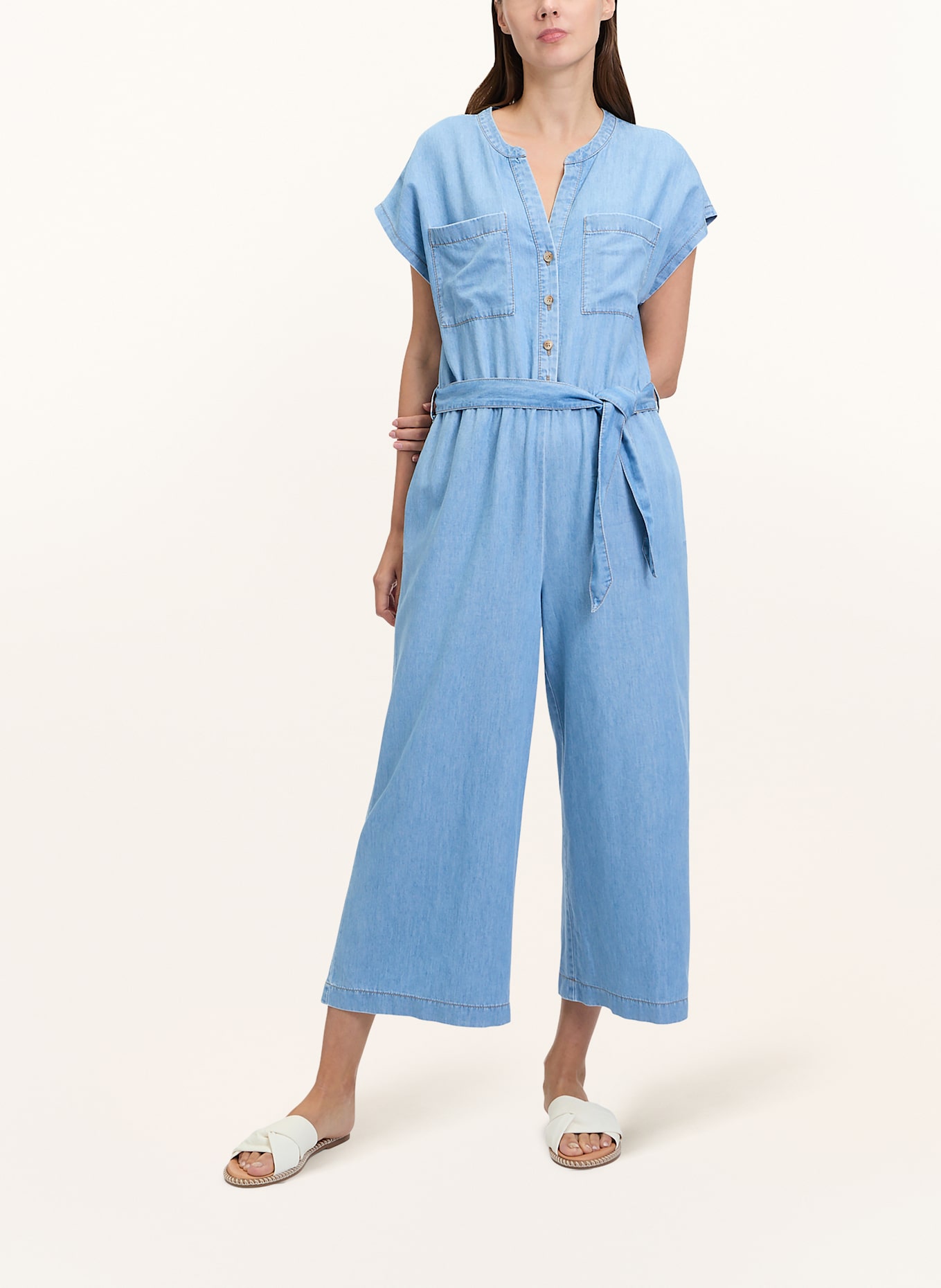 BETTY&CO Jumpsuit in Jeansoptik: HELLBLAU