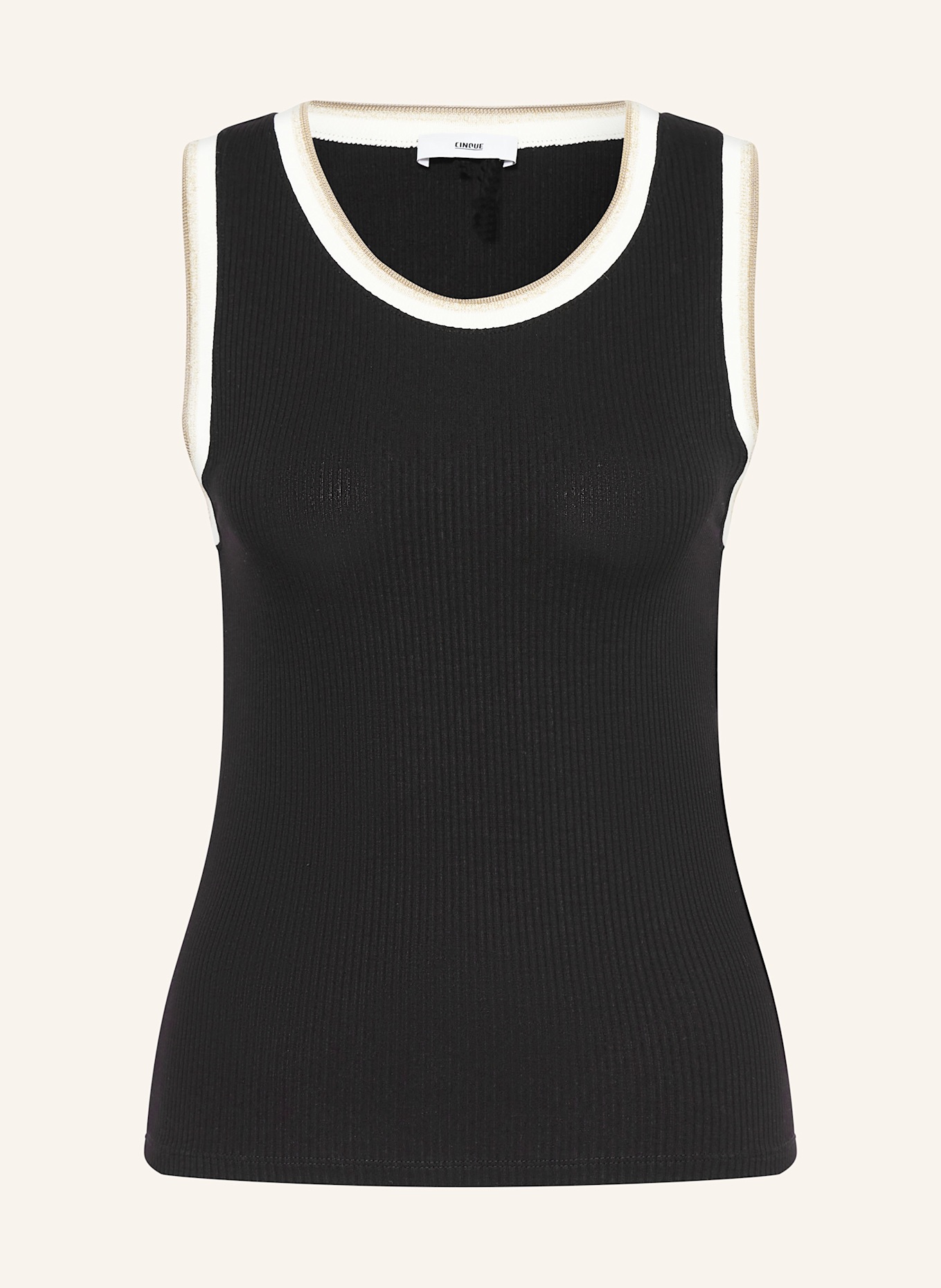 CINQUE Top CIRAL mit Glitzergarn: SCHWARZ