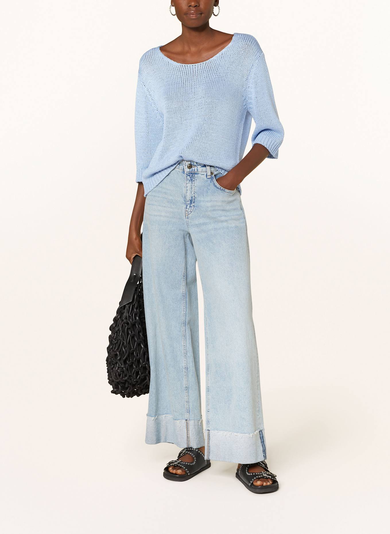 CINQUE Pullover CIBANDI mit 3/4-Arm: HELLBLAU