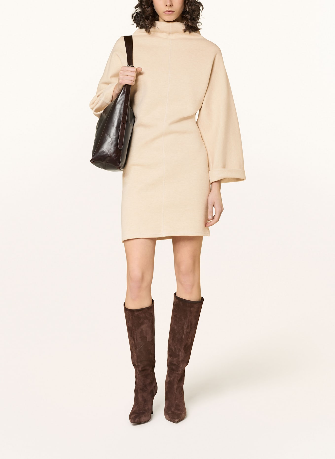 REISS Jerseykleid: CREME