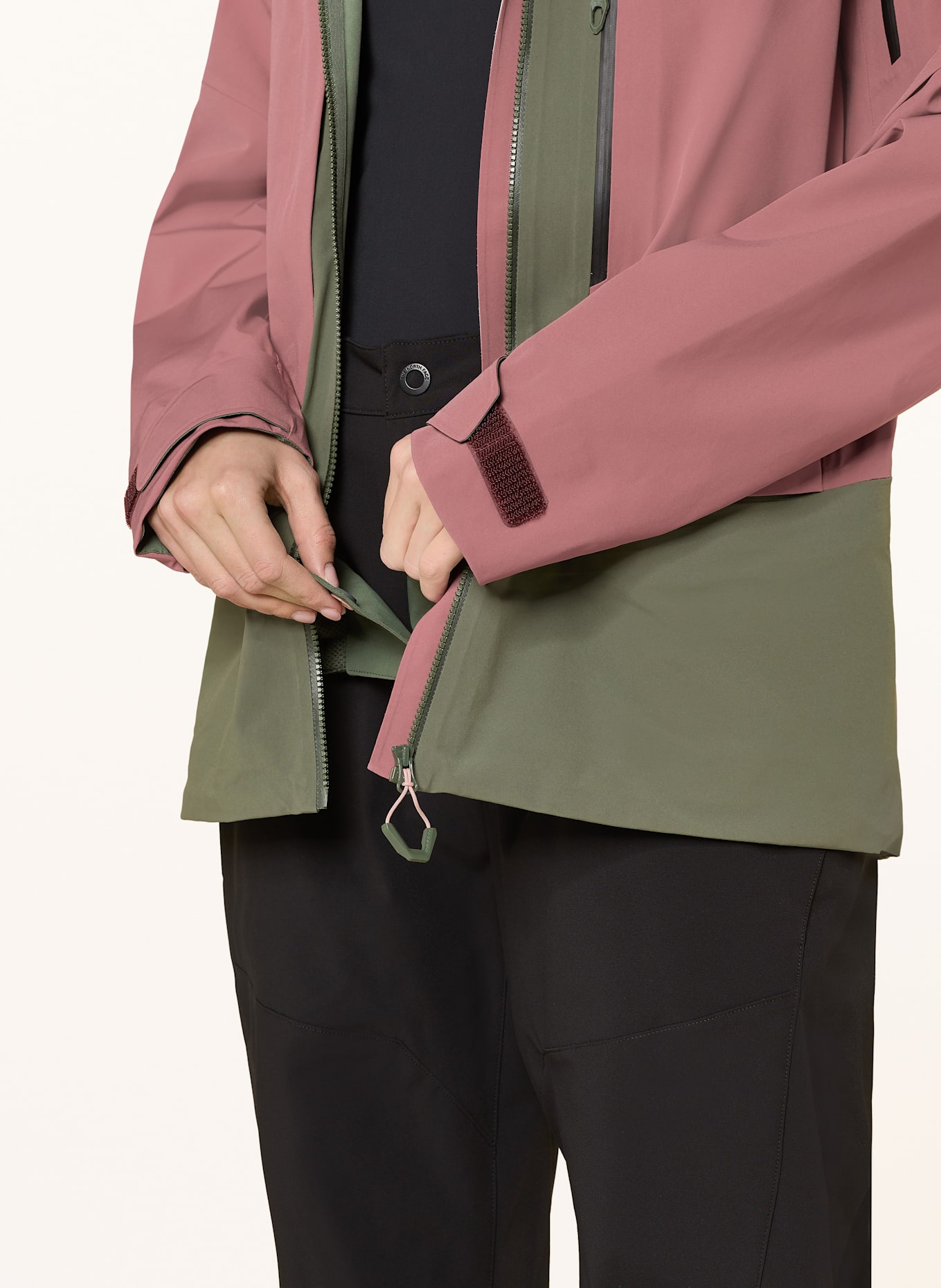 DYNAFIT Kurtka narciarska z hardshellu TIGARD 3L STRETCH: BRUDNY RÓŻ / KHAKI