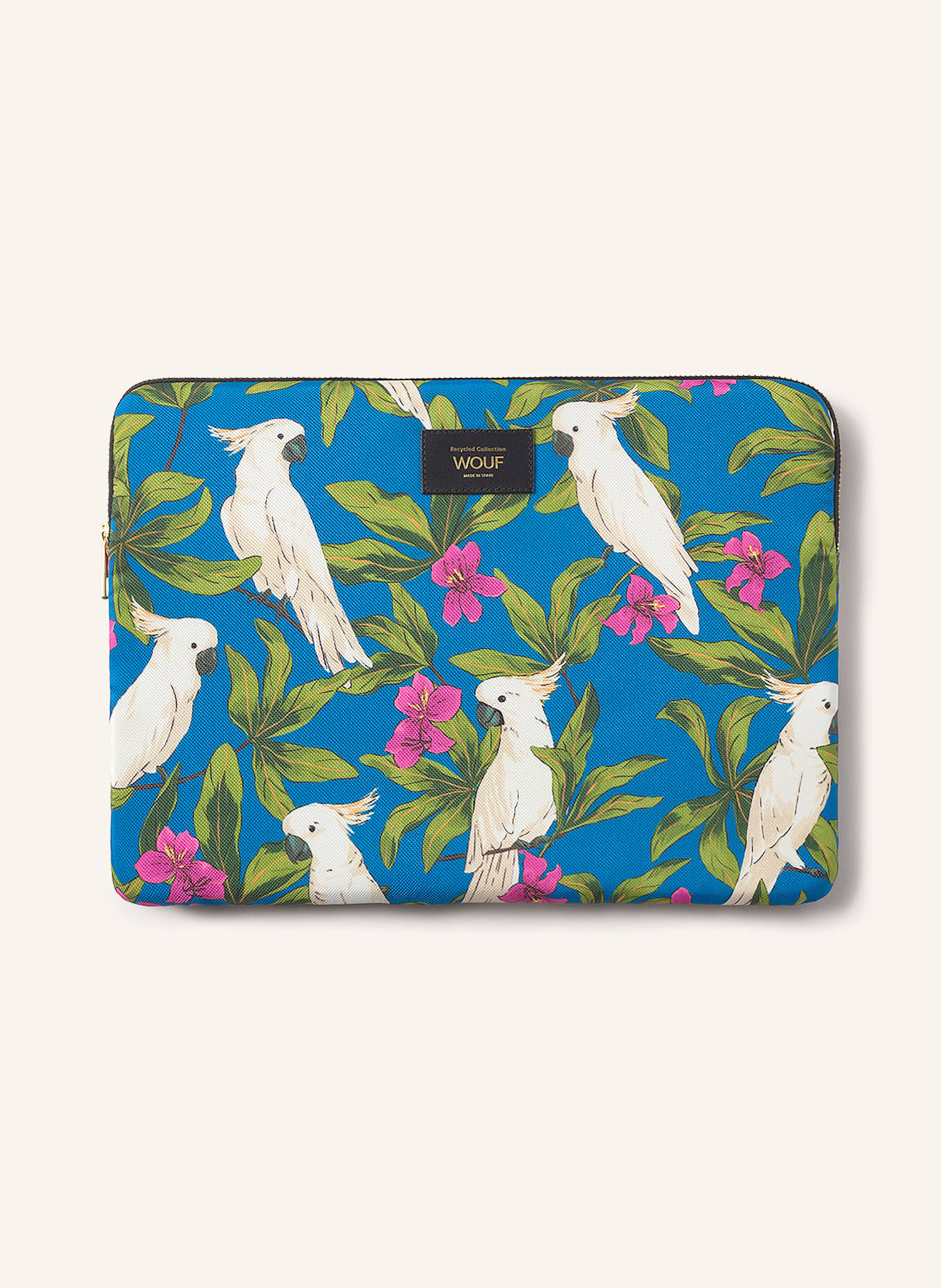 WOUF Etui na laptopa GAIA: NIEBIESKI/ ZIELONY/ BIAŁY