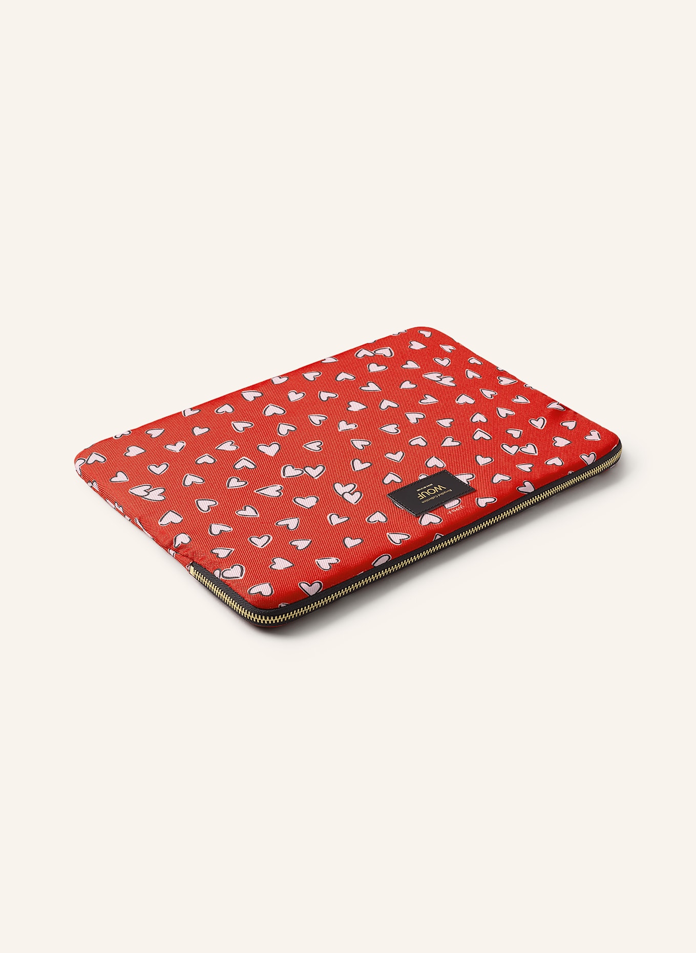 WOUF Etui na laptopa CRUSH: CZERWONY / BIAŁY