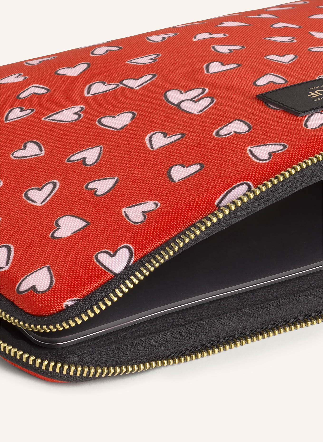 WOUF Etui na laptopa CRUSH: CZERWONY / BIAŁY