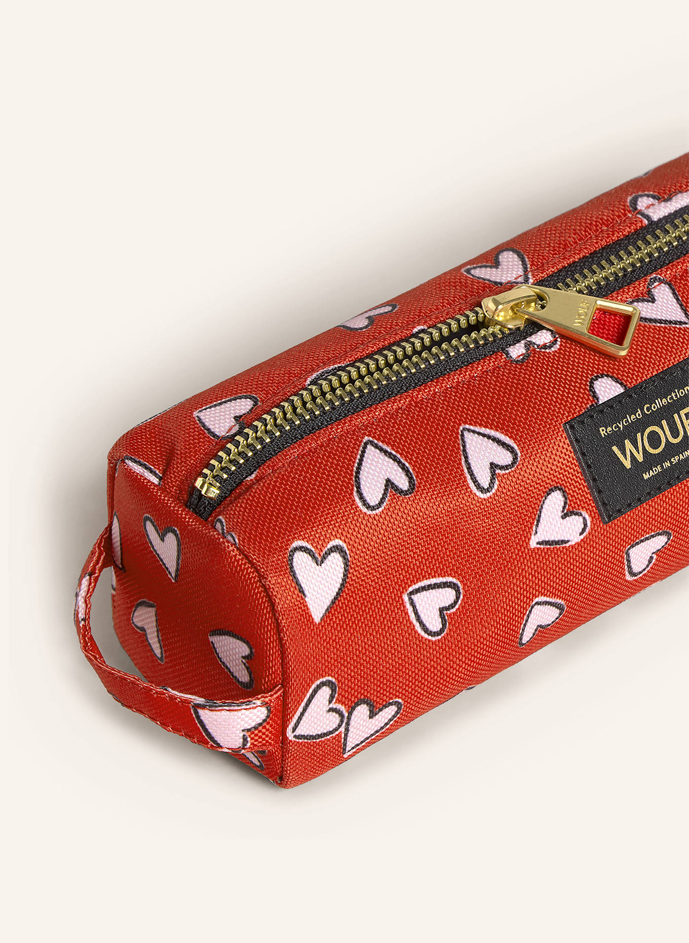 WOUF Stiftetui CRUSH: ROT / WEISS