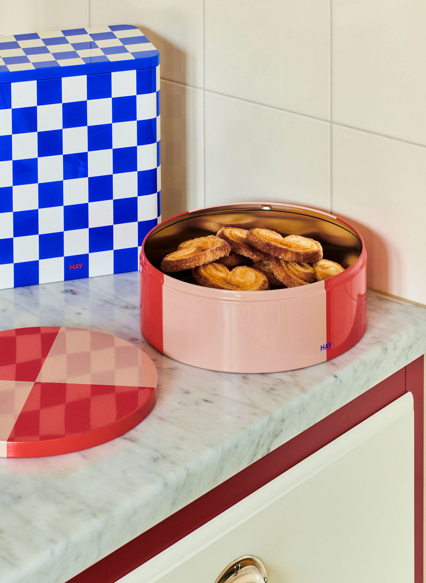HAY Aufbewahrungsdose TIN ROUND: ROT / ROSA