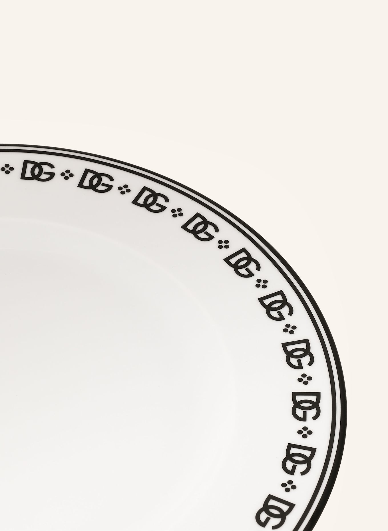 DOLCE & GABBANA CASA Menüteller: WEISS / SCHWARZ