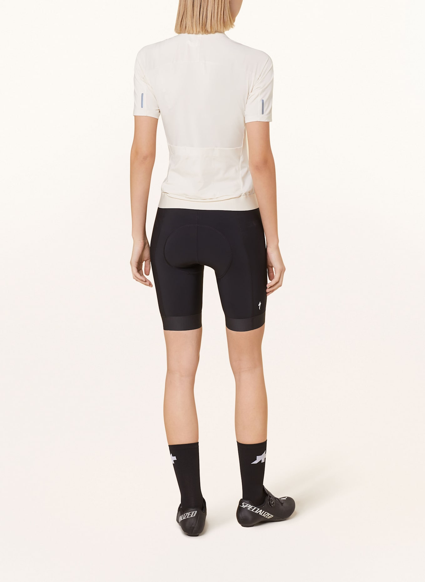 SPECIALIZED Cycling jersey FOUNDATION JERSEY: ECRU