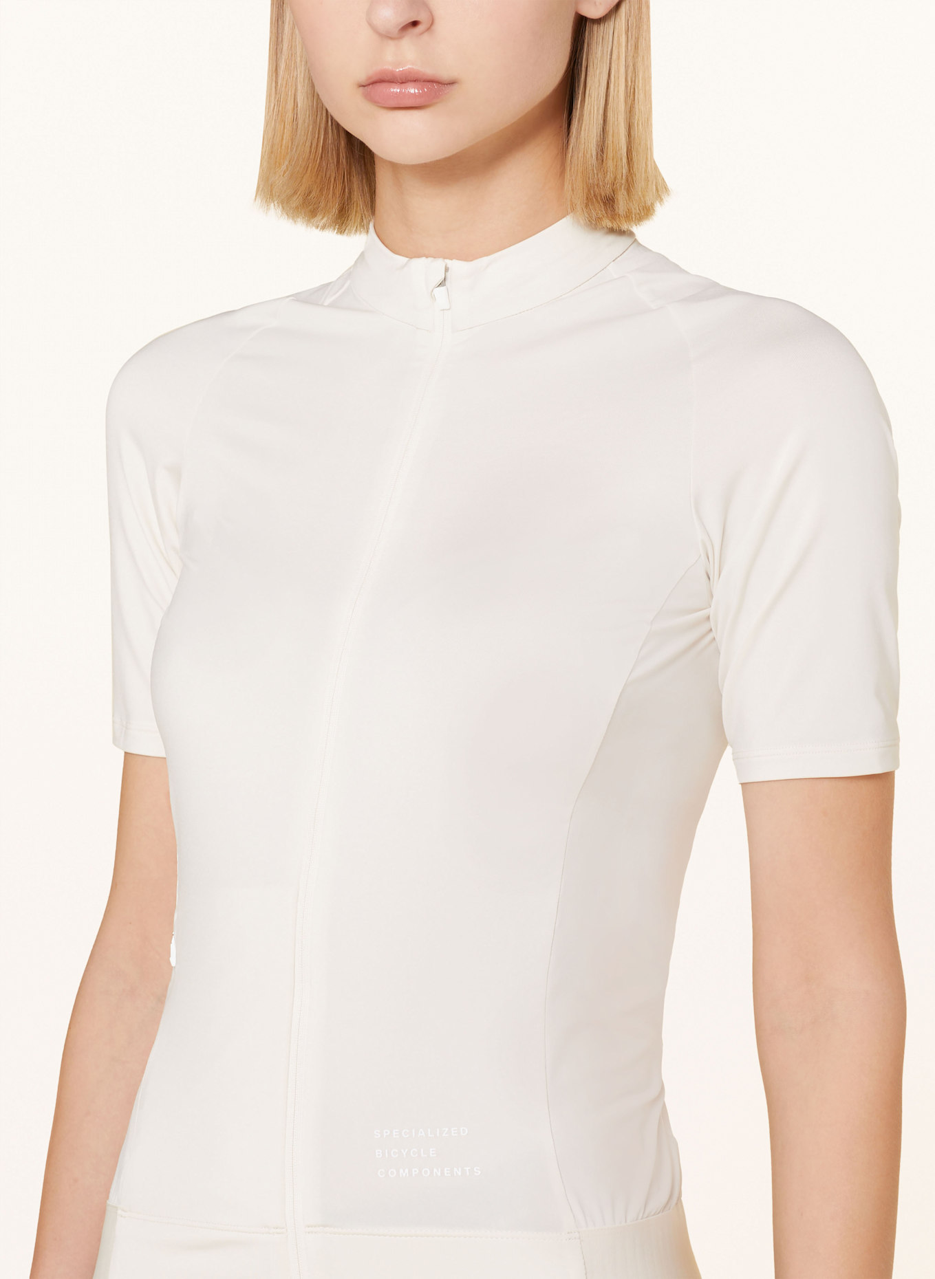 SPECIALIZED Cycling jersey FOUNDATION JERSEY: ECRU