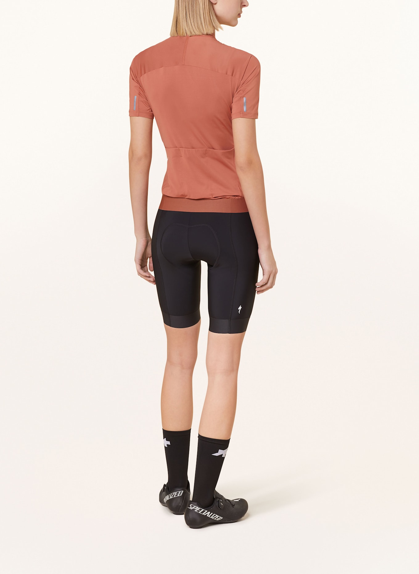 SPECIALIZED Koszulka rowerowa FOUNDATION JERSEY: CIEMNOPOMARAŃCZOWY