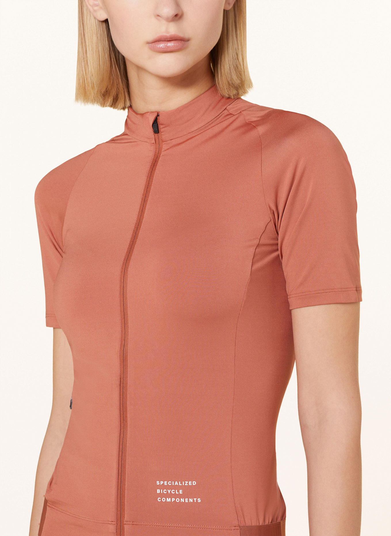 SPECIALIZED Koszulka rowerowa FOUNDATION JERSEY: CIEMNOPOMARAŃCZOWY
