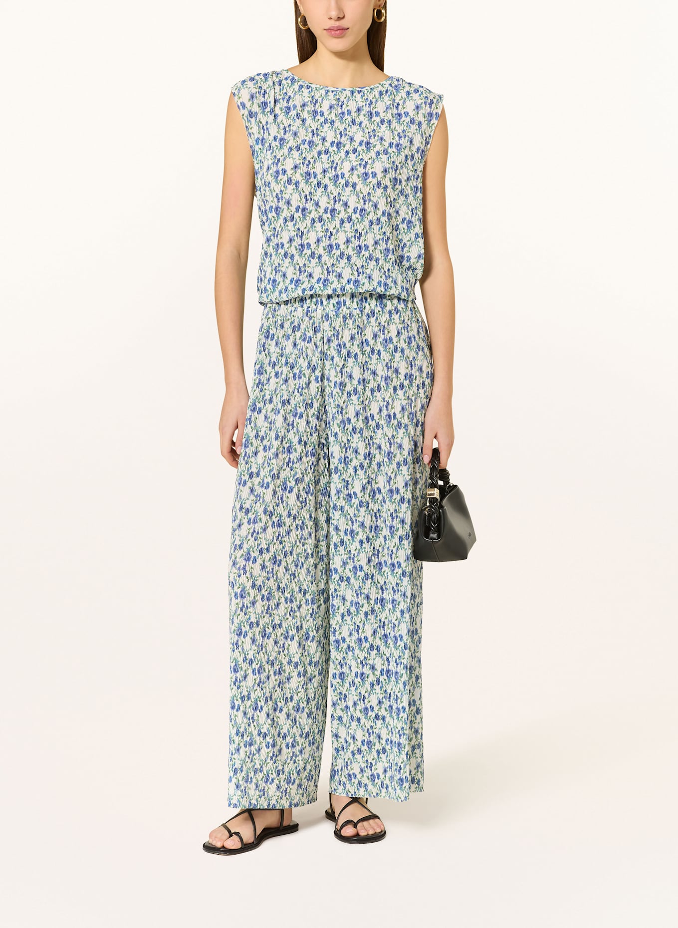 Rich & Royal Marlenehose: WEISS / BLAU / GRÜN