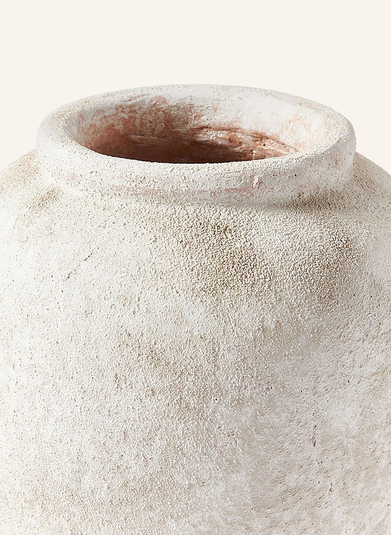 Westwing Collection Vase LEANA: CREME