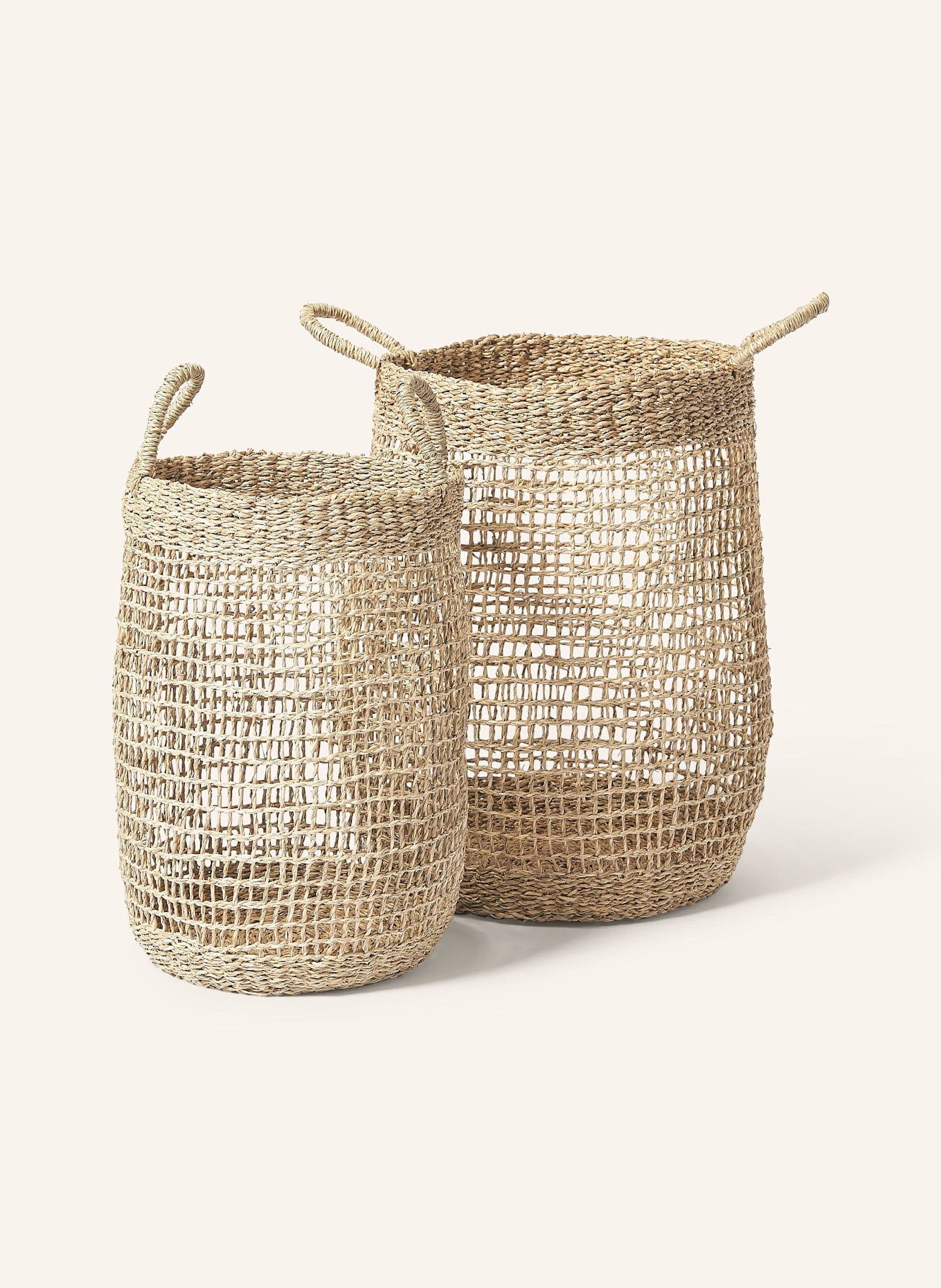 Westwing Collection 2er-Set Aufbewahrungskörbe IAN: BEIGE