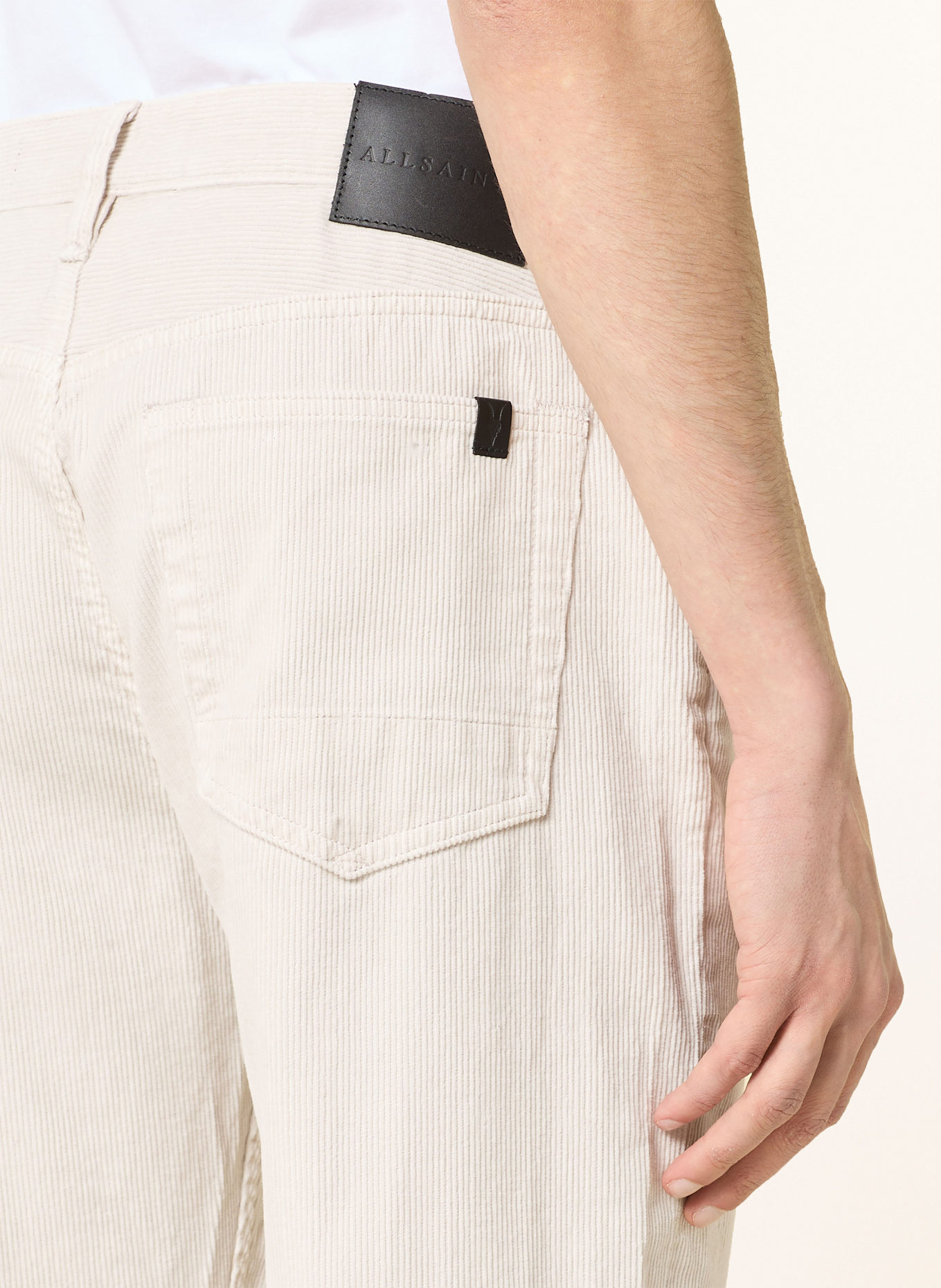 ALLSAINTS Cordhose REID Straight Fit, Farbe: CREME (Bild 5)