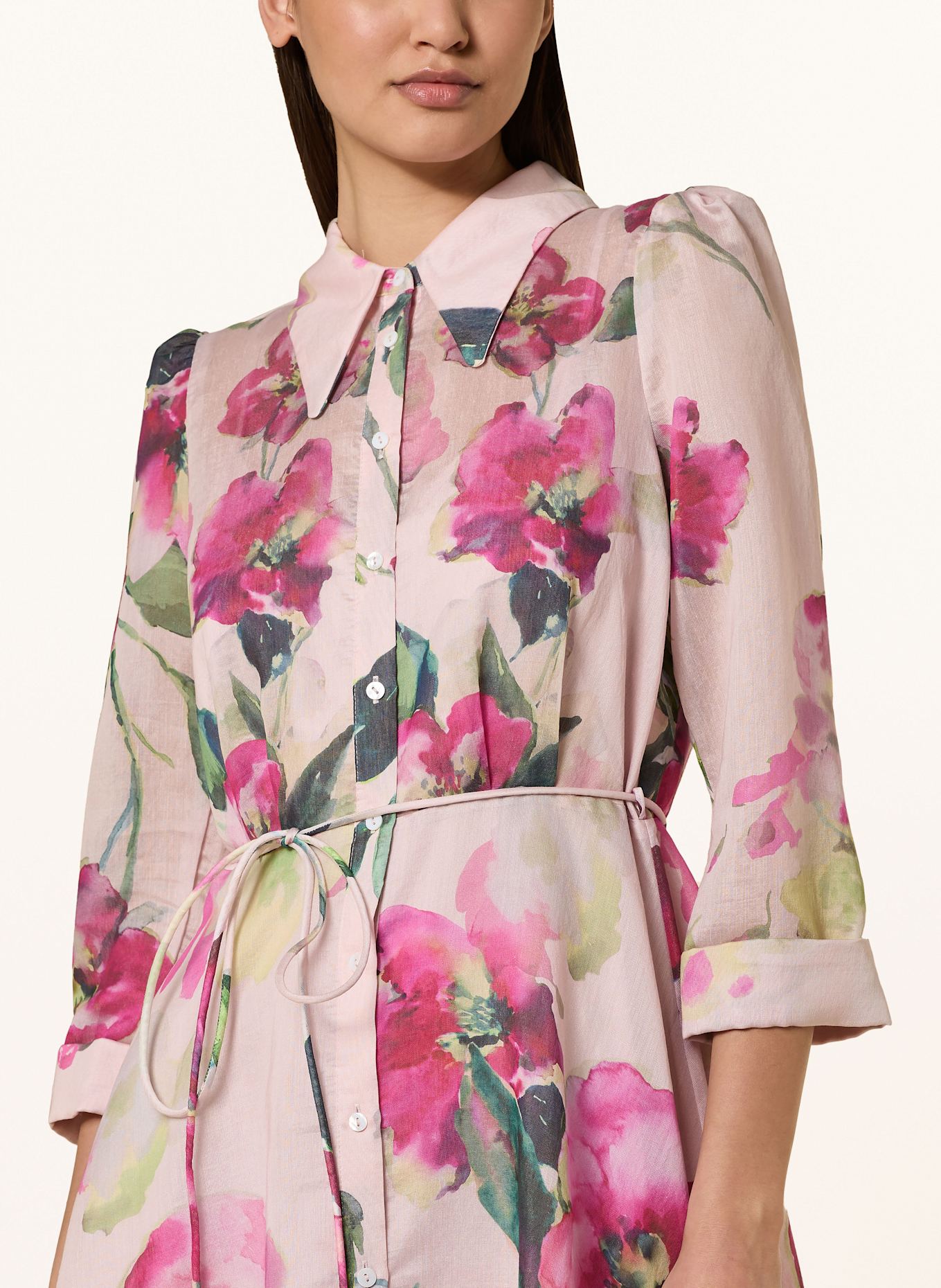 【PHASE EIGHT】Anabella Shirt Dress アナベラ シャツドレス Phase Eight Anabella floral long sleeved shirt dress