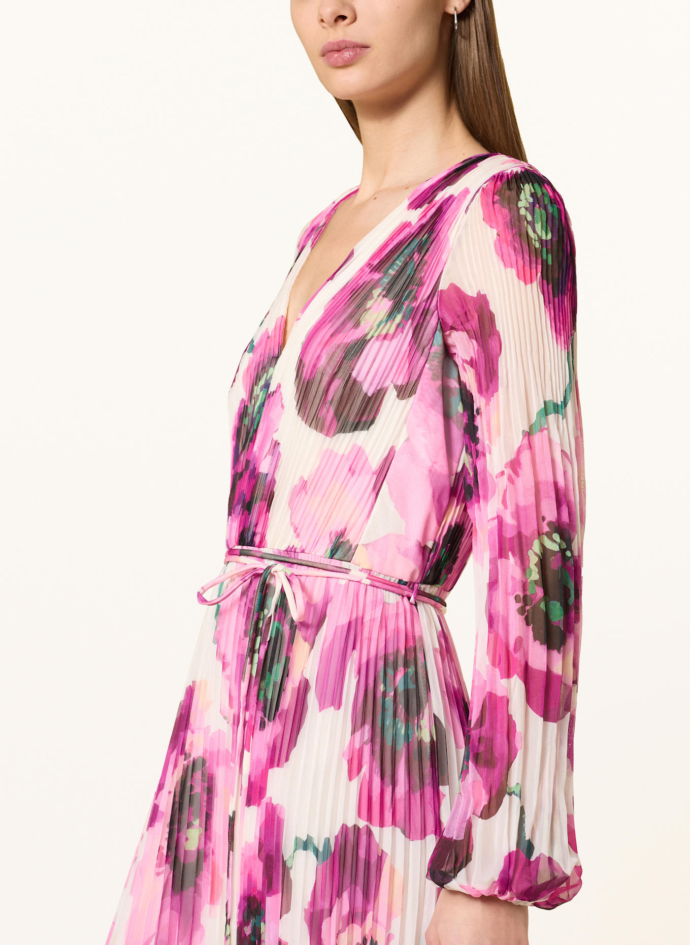 Phase Eight Plisseekleid NATALIA: PINK / FUCHSIA / CREME