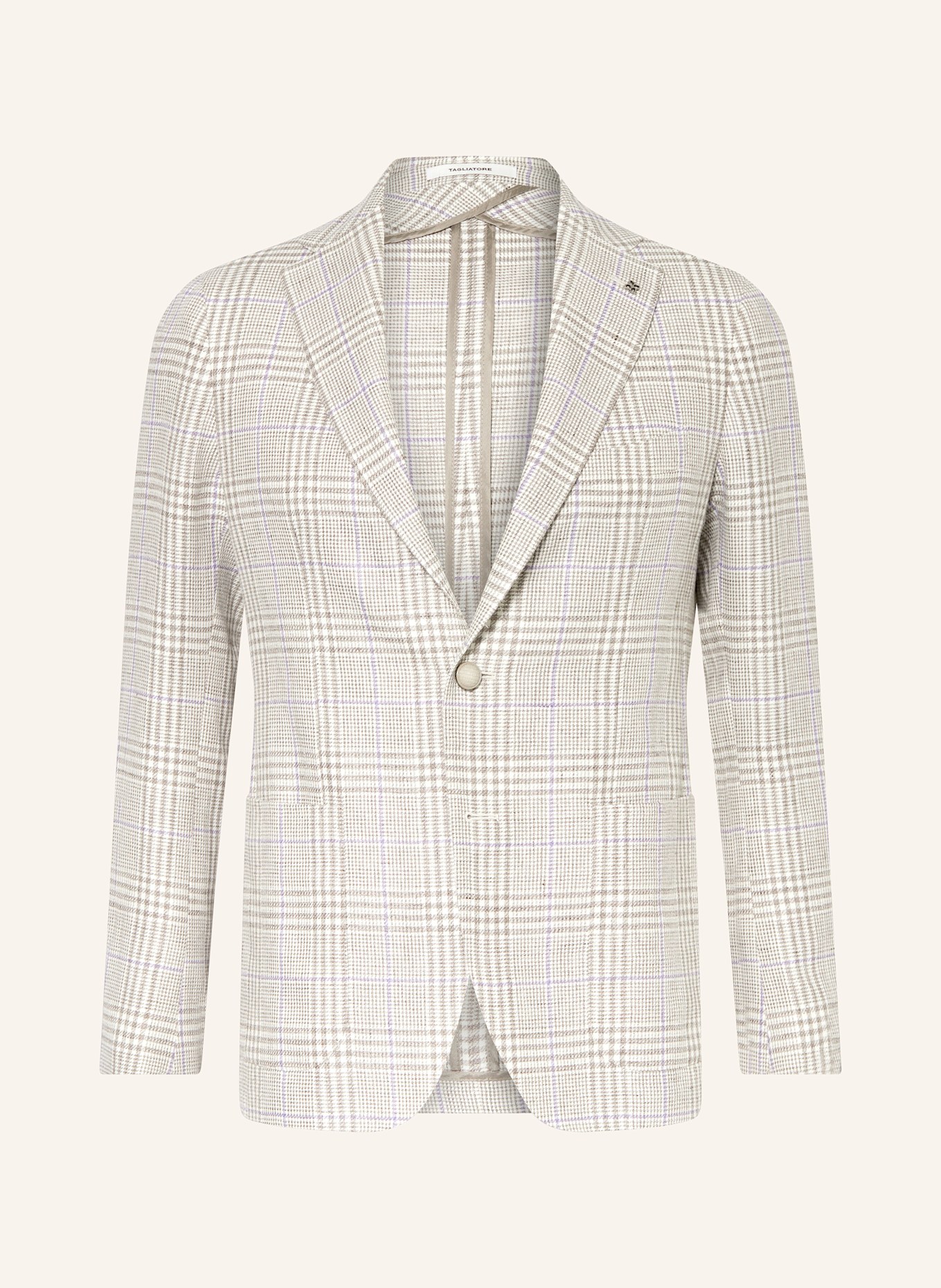 TAGLIATORE Slim fit colbert: CRÈME / LICHTGRIJS / PAARS