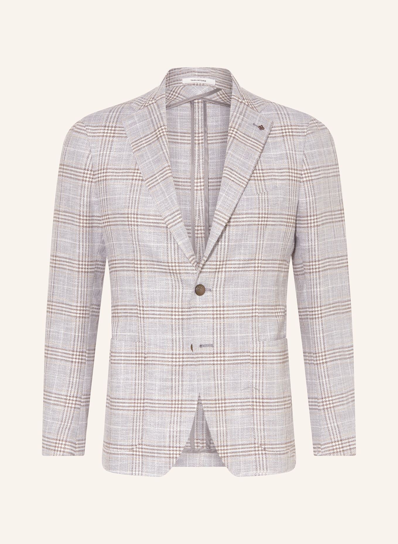 TAGLIATORE Sako Extra Slim Fit: LICHTGRIJS / BRUIN / LICHTBRUIN