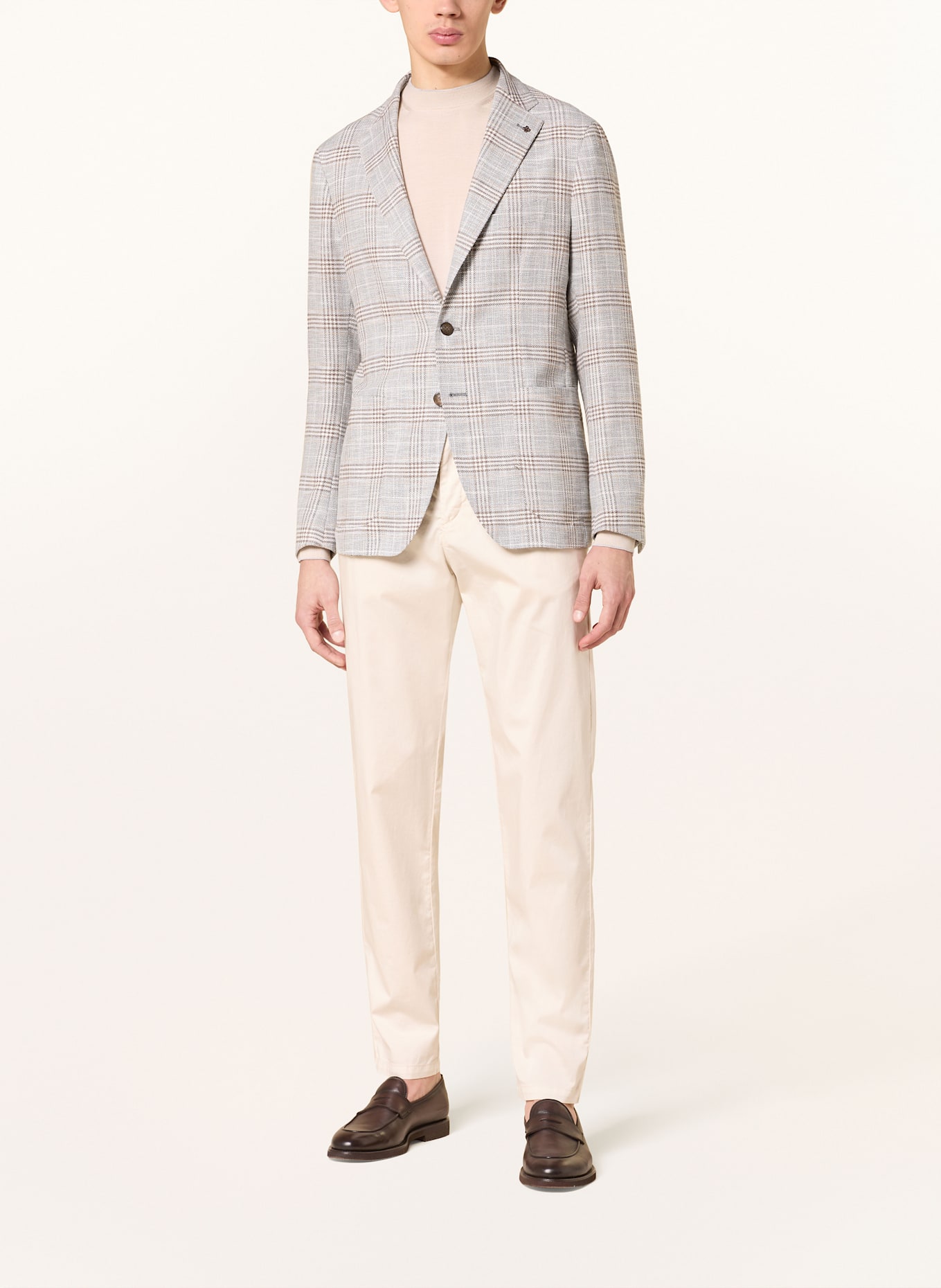 TAGLIATORE Sako Extra Slim Fit: LICHTGRIJS / BRUIN / LICHTBRUIN