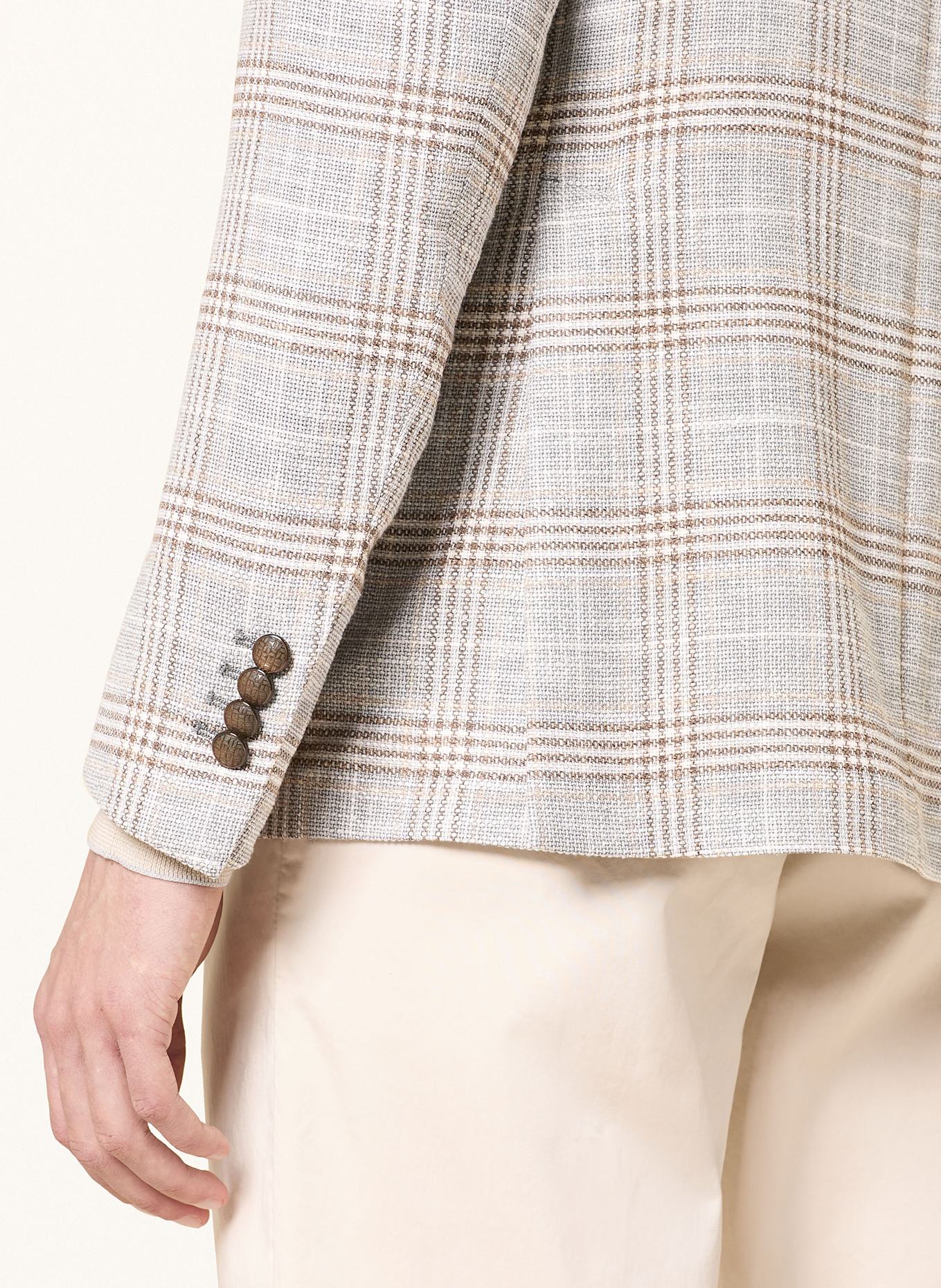 TAGLIATORE Sako Extra Slim Fit: LICHTGRIJS / BRUIN / LICHTBRUIN