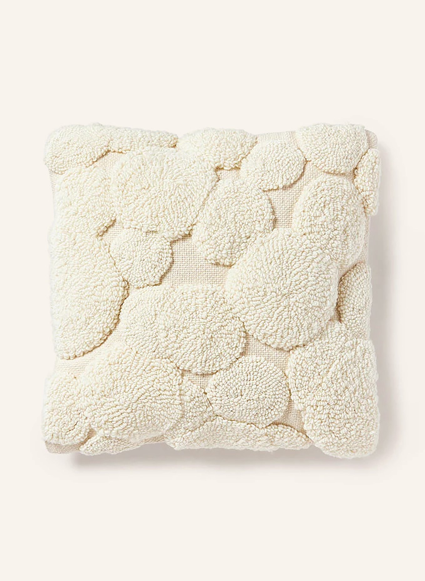 Westwing Collection Dekoracyjna poszewka na poduszkę BUBBLE: KREMOWY