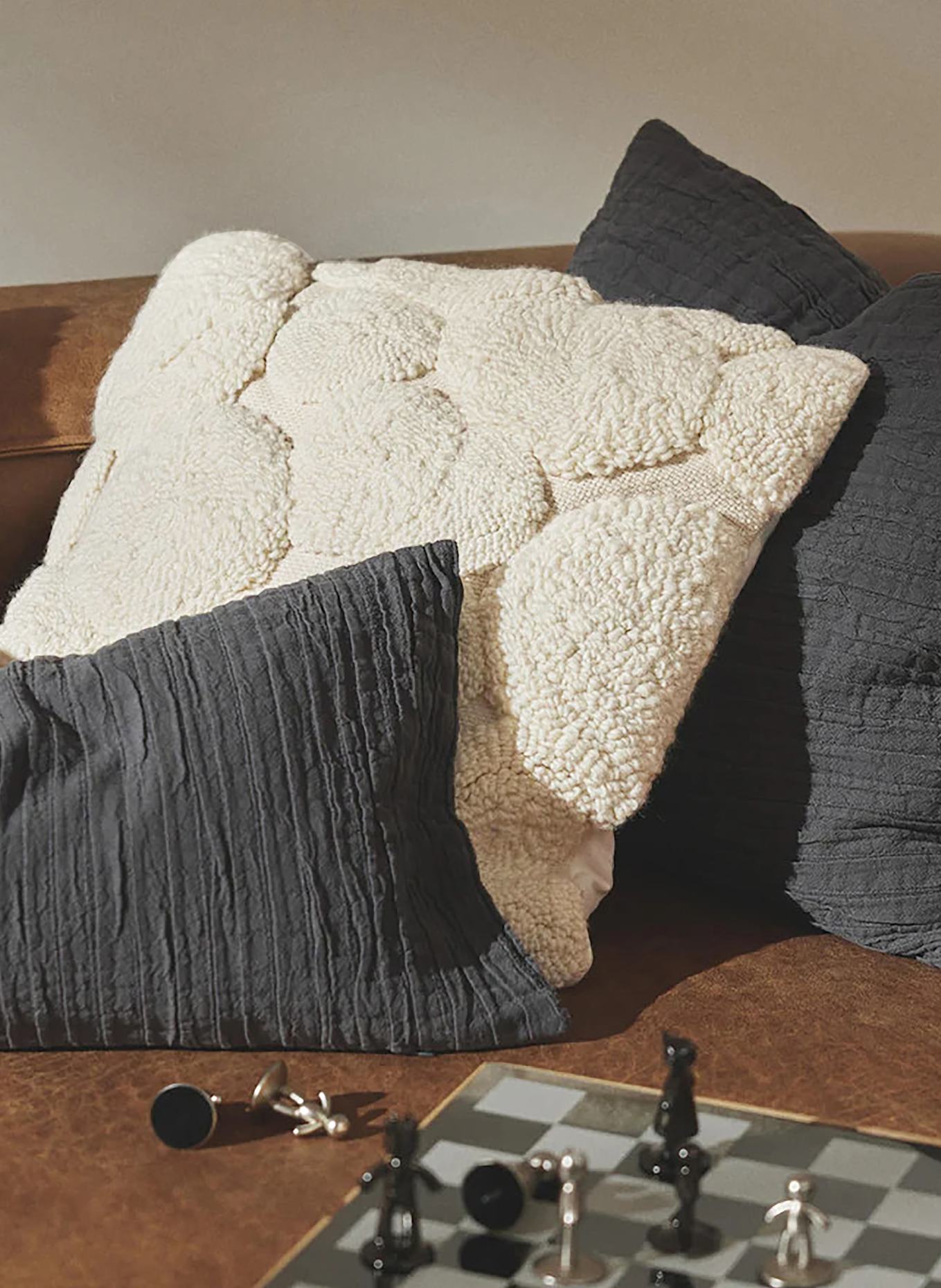 Westwing Collection Dekoracyjna poszewka na poduszkę BUBBLE: KREMOWY