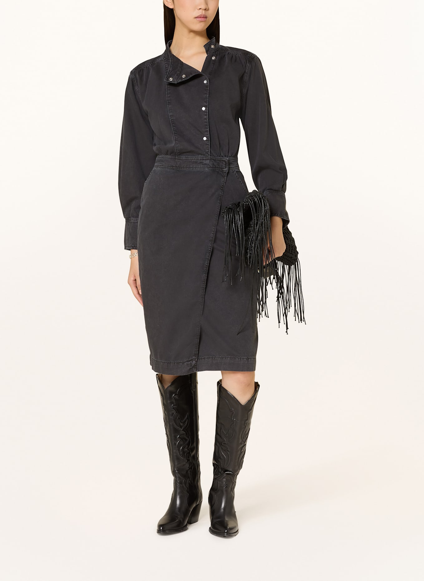 ba&sh Kleid BAKIE: SCHWARZ