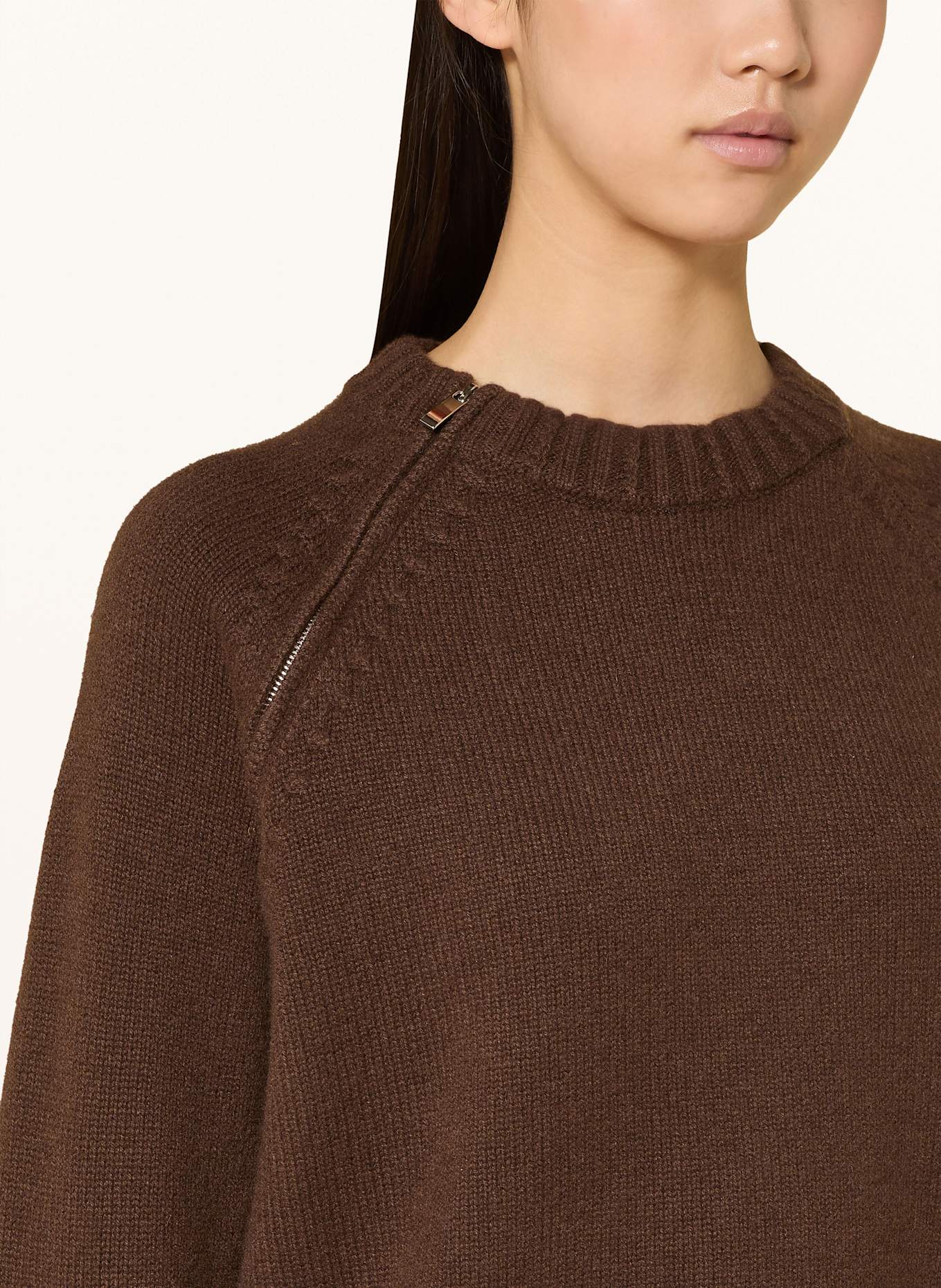 ba&sh Cashmere-Pullover CORVY: DUNKELBRAUN