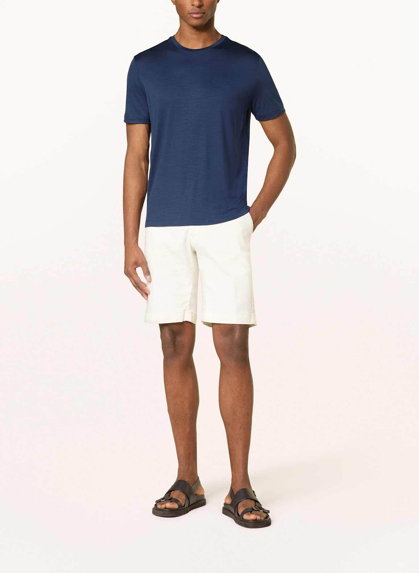 MAURIZIO  BALDASSARI T-shirt LINATE: GRANATOWY