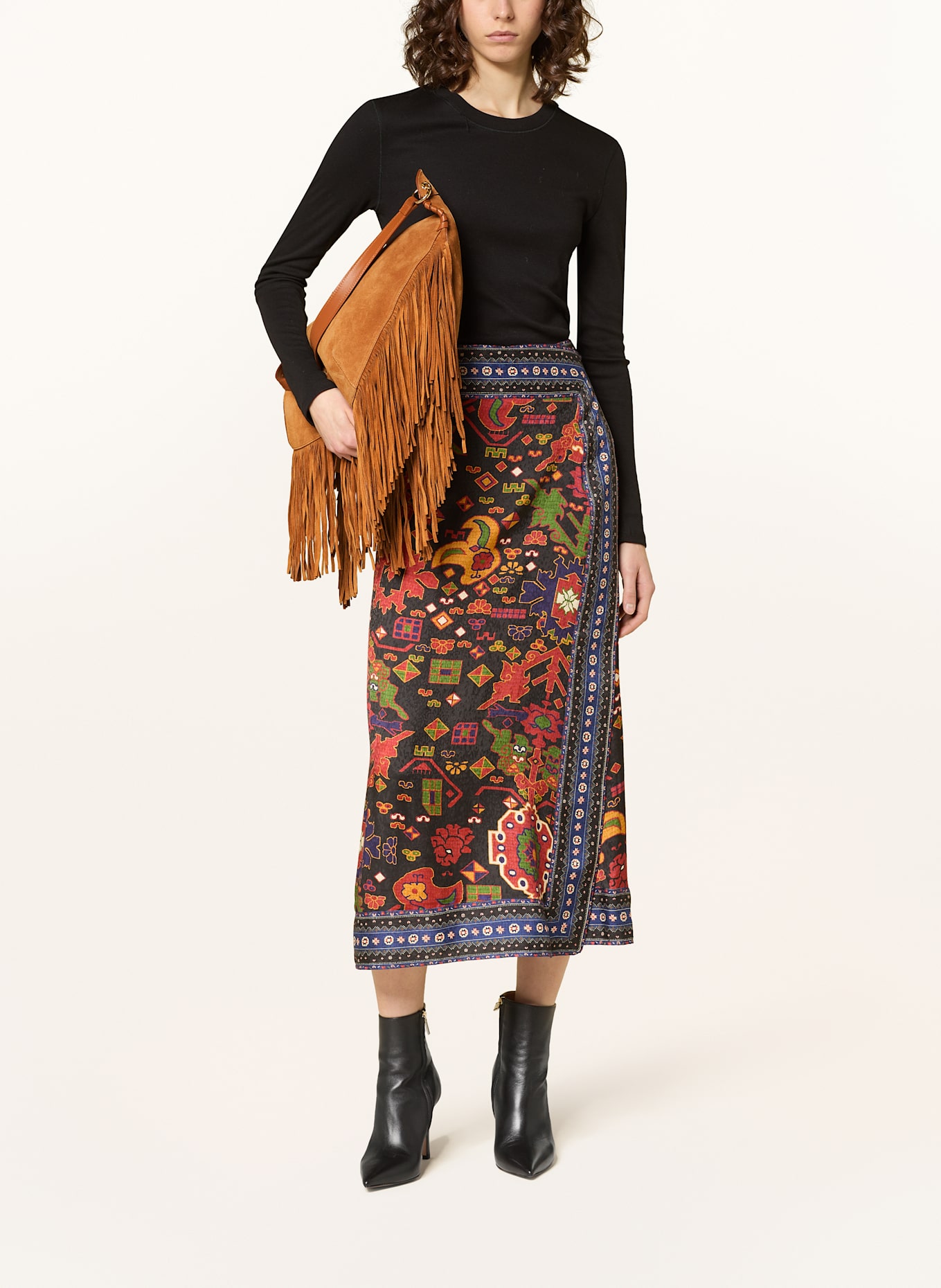 ba&sh Schultertasche XL: COGNAC