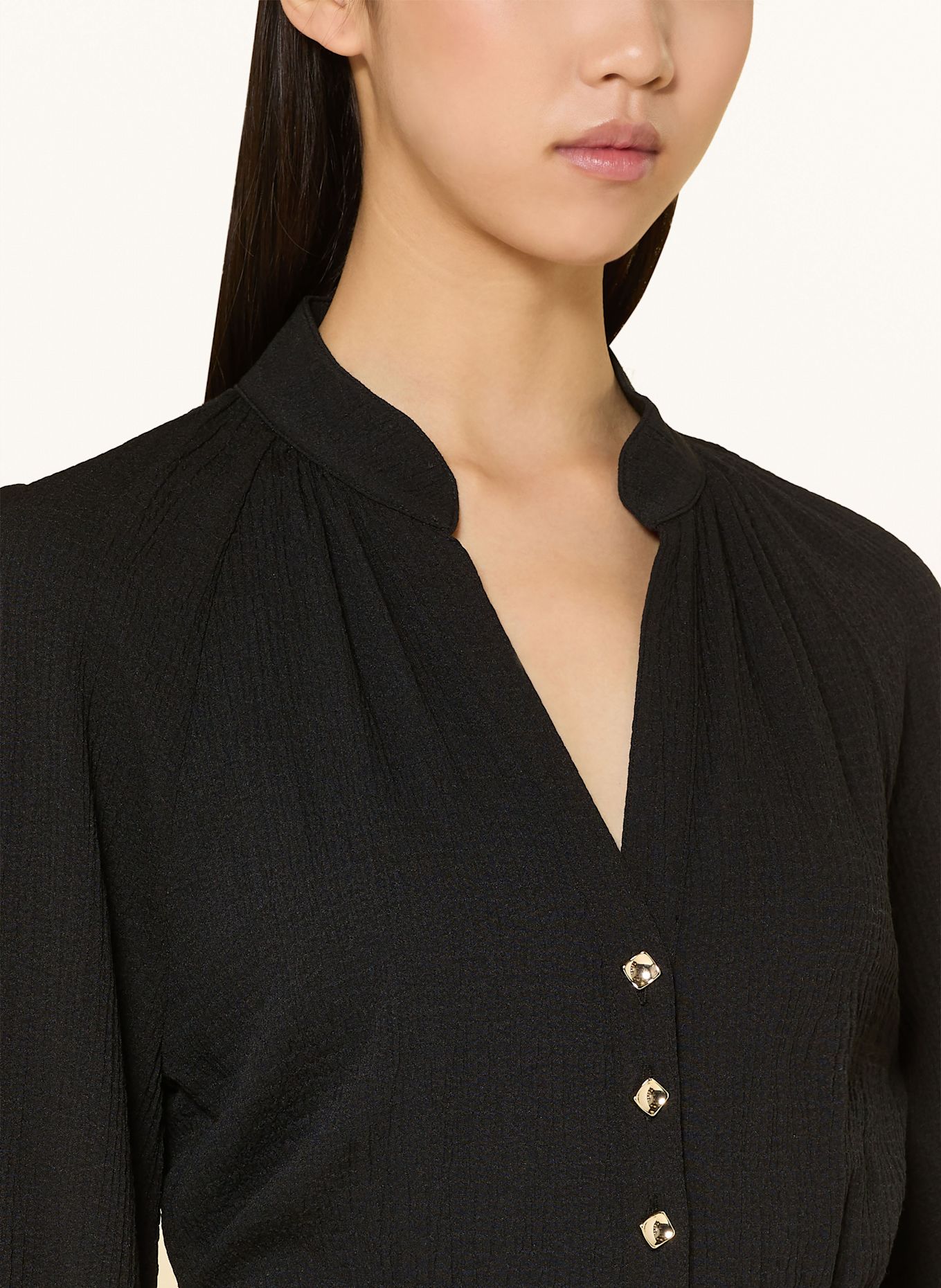 ba&sh Musselinkleid TAKIE: SCHWARZ