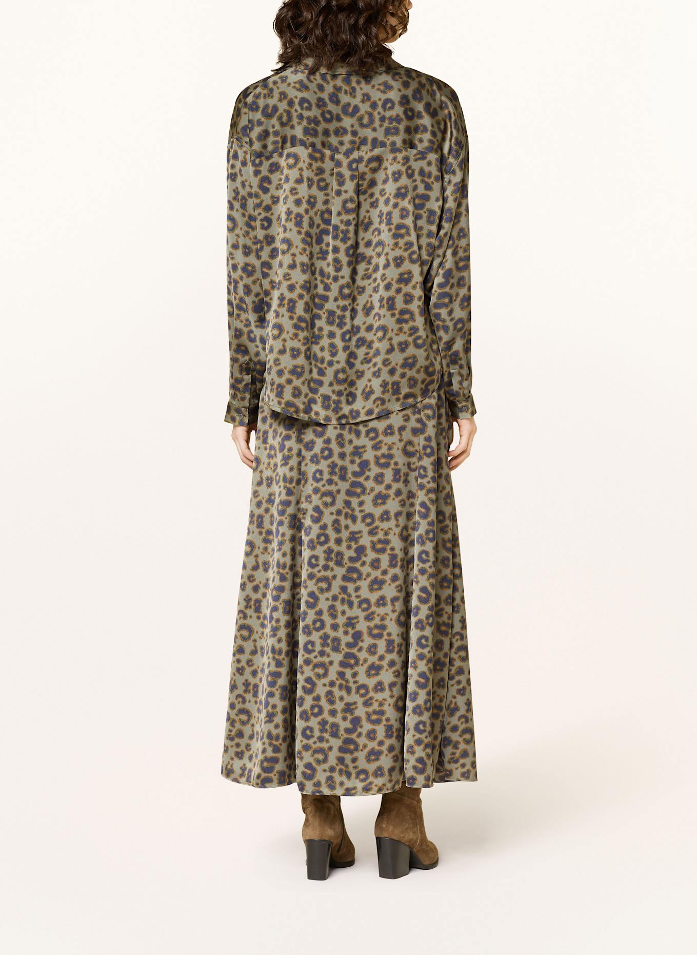 ba&sh Satinrock BLAIRE: KHAKI / DUNKELBLAU