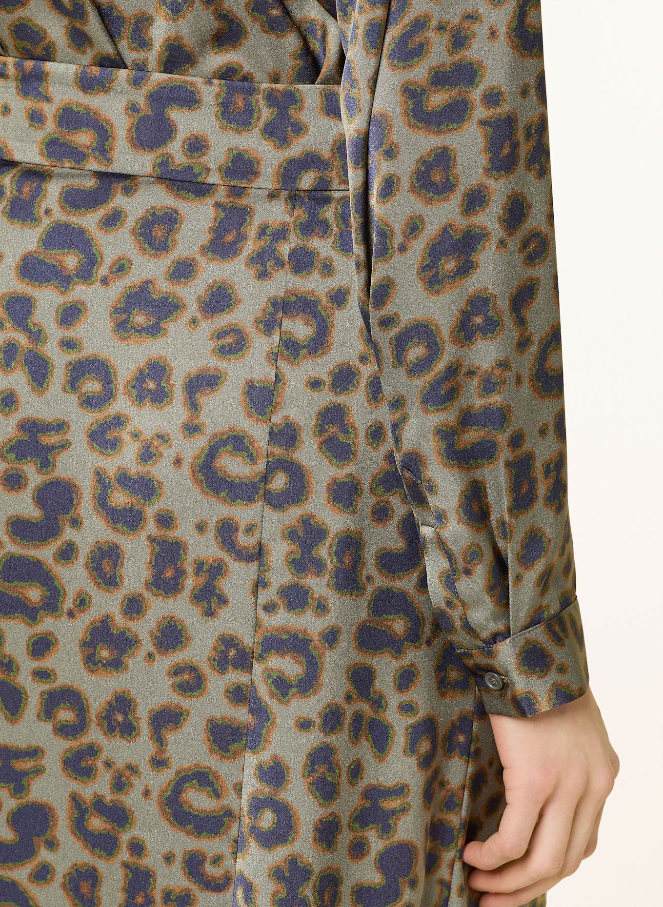 ba&sh Satinrock BLAIRE: KHAKI / DUNKELBLAU