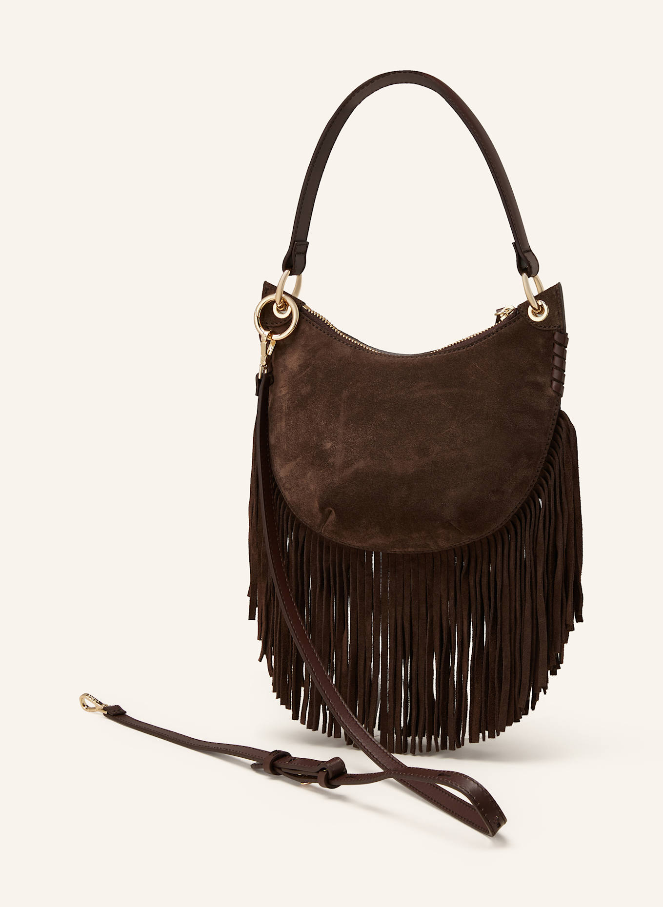 ba&sh Kabelka T: TMAVĚ HNĚDÁ