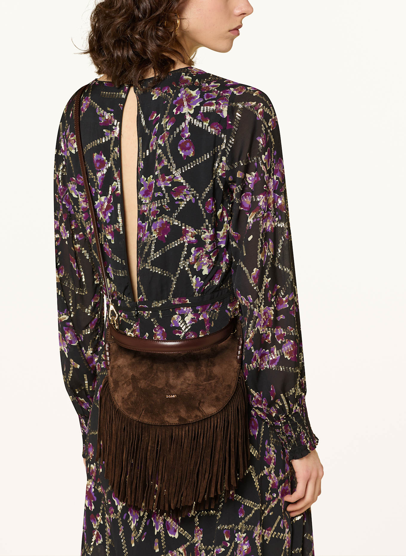 ba&sh Kabelka T: TMAVĚ HNĚDÁ