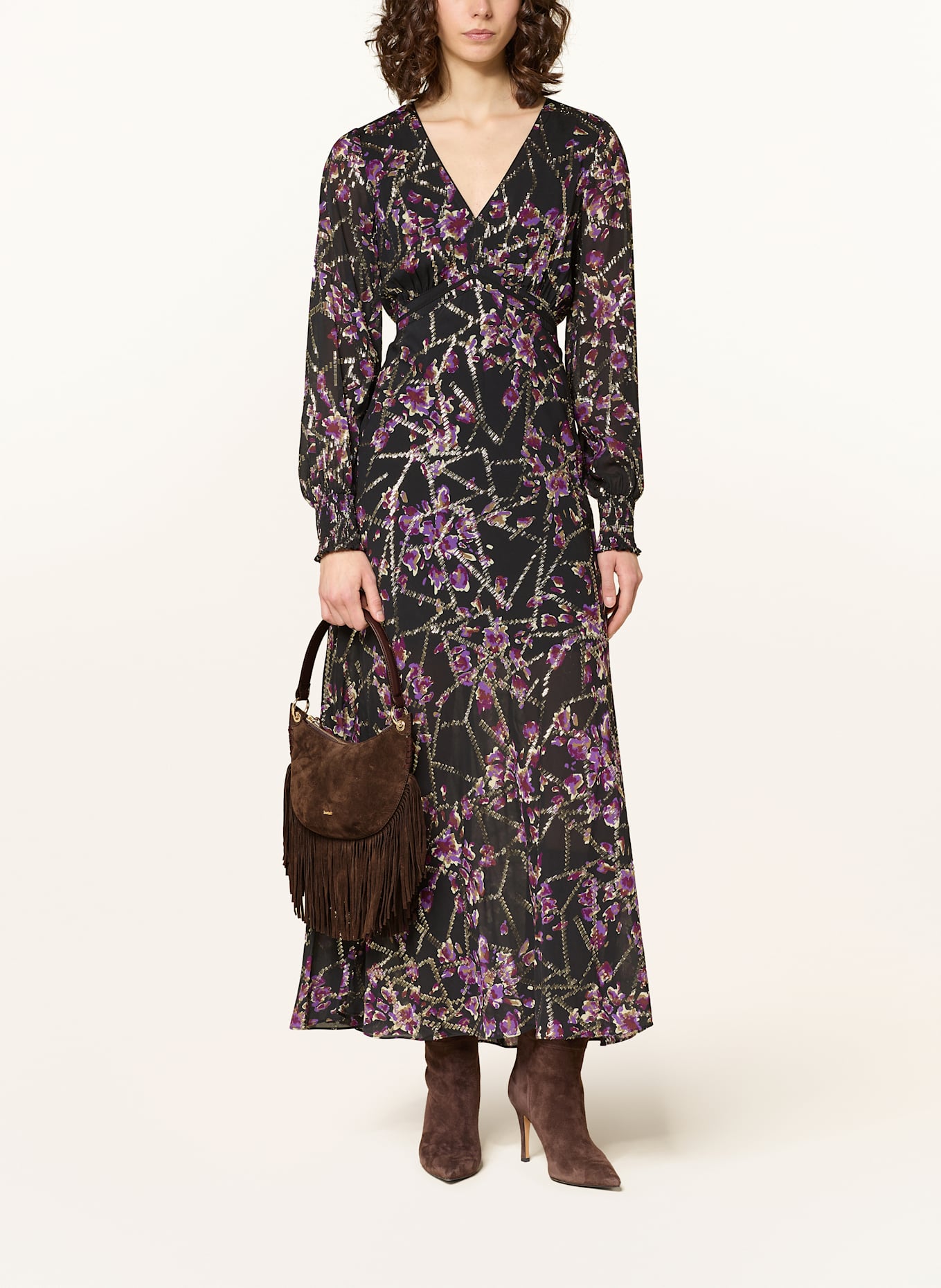 ba&sh Kabelka T: TMAVĚ HNĚDÁ