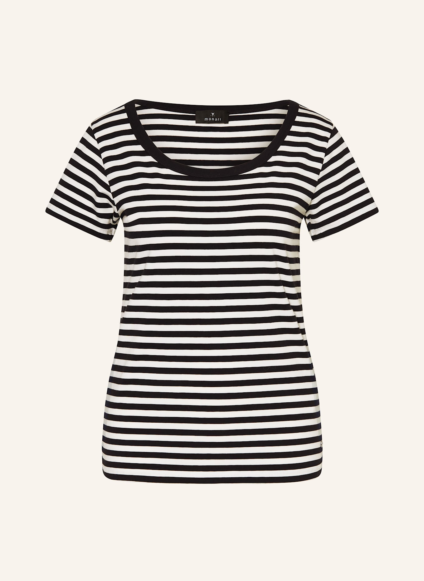 monari T-shirt: WHITE / DARK BLUE