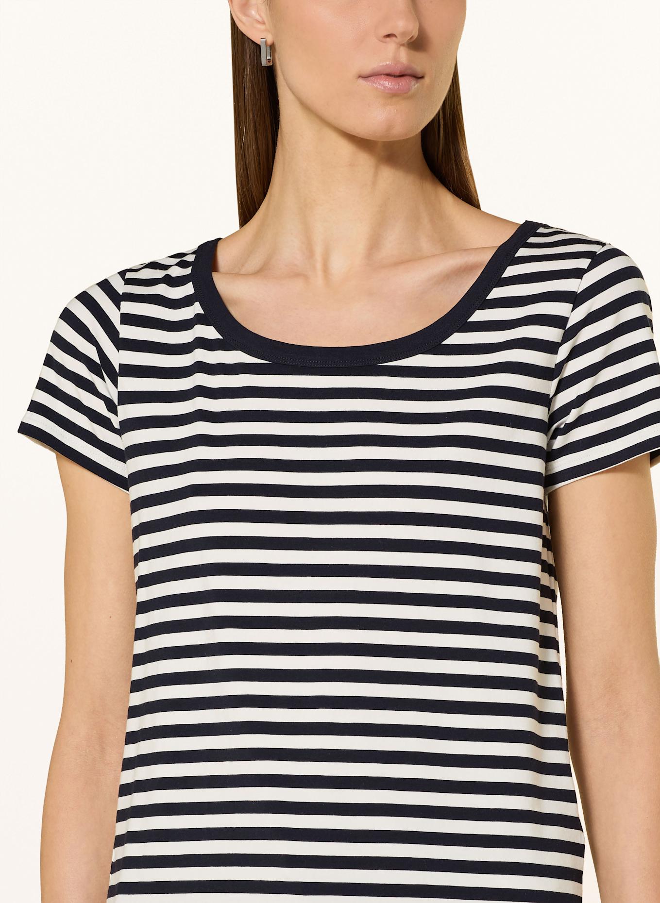 monari T-shirt: WHITE / DARK BLUE