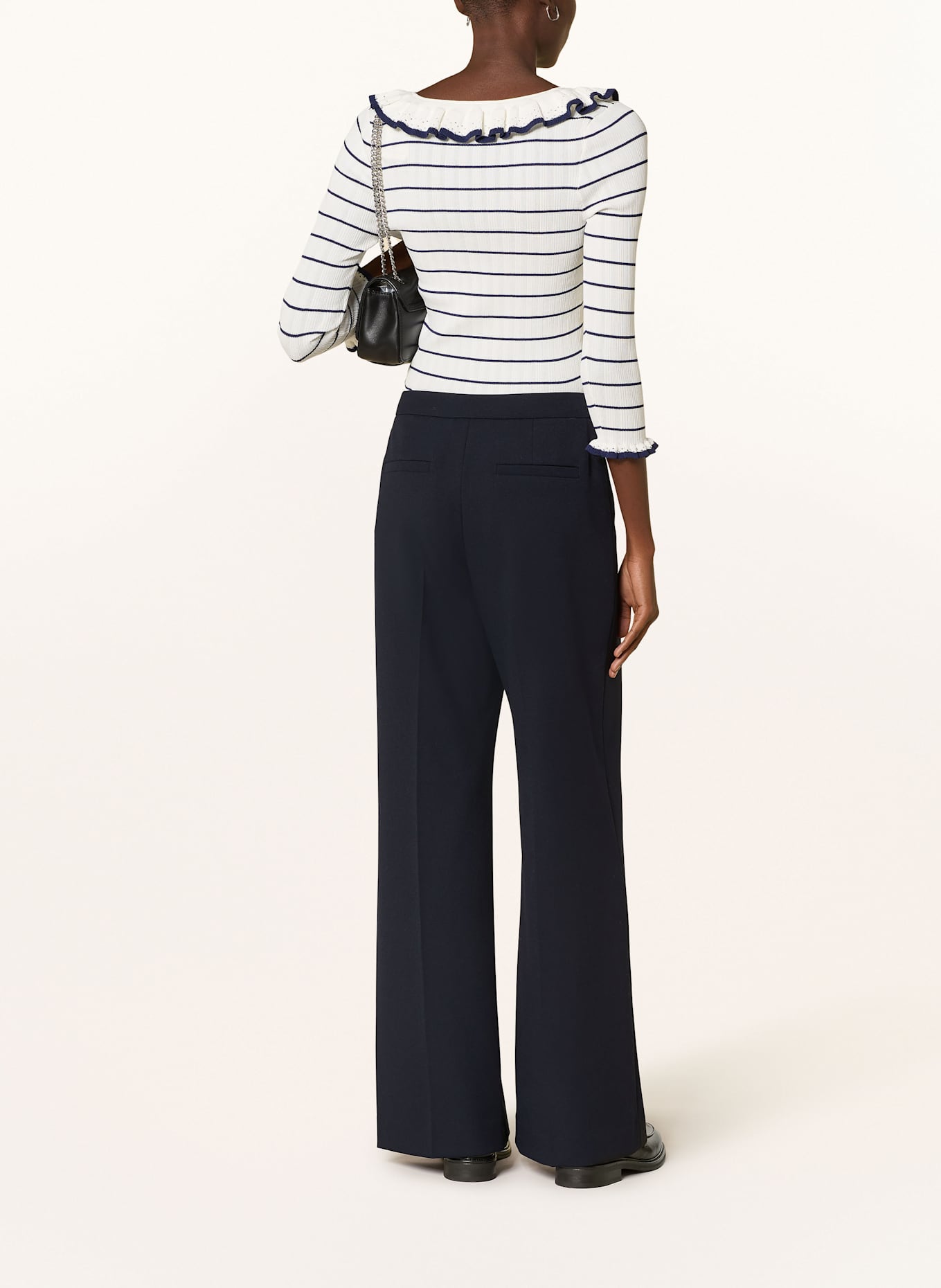 CLAUDIE PIERLOT Marlenehose: DUNKELBLAU
