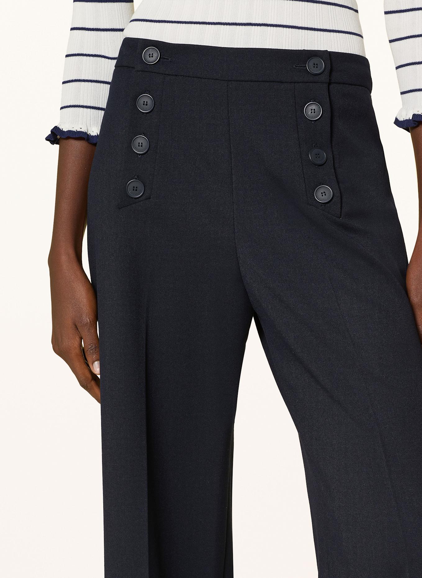 CLAUDIE PIERLOT Marlenehose: DUNKELBLAU