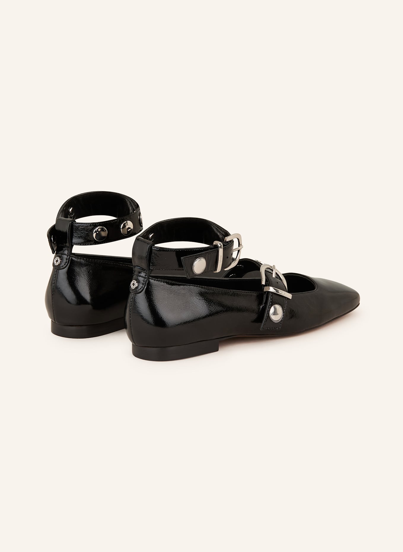 maje Mary-Jane-Ballerinas: SCHWARZ