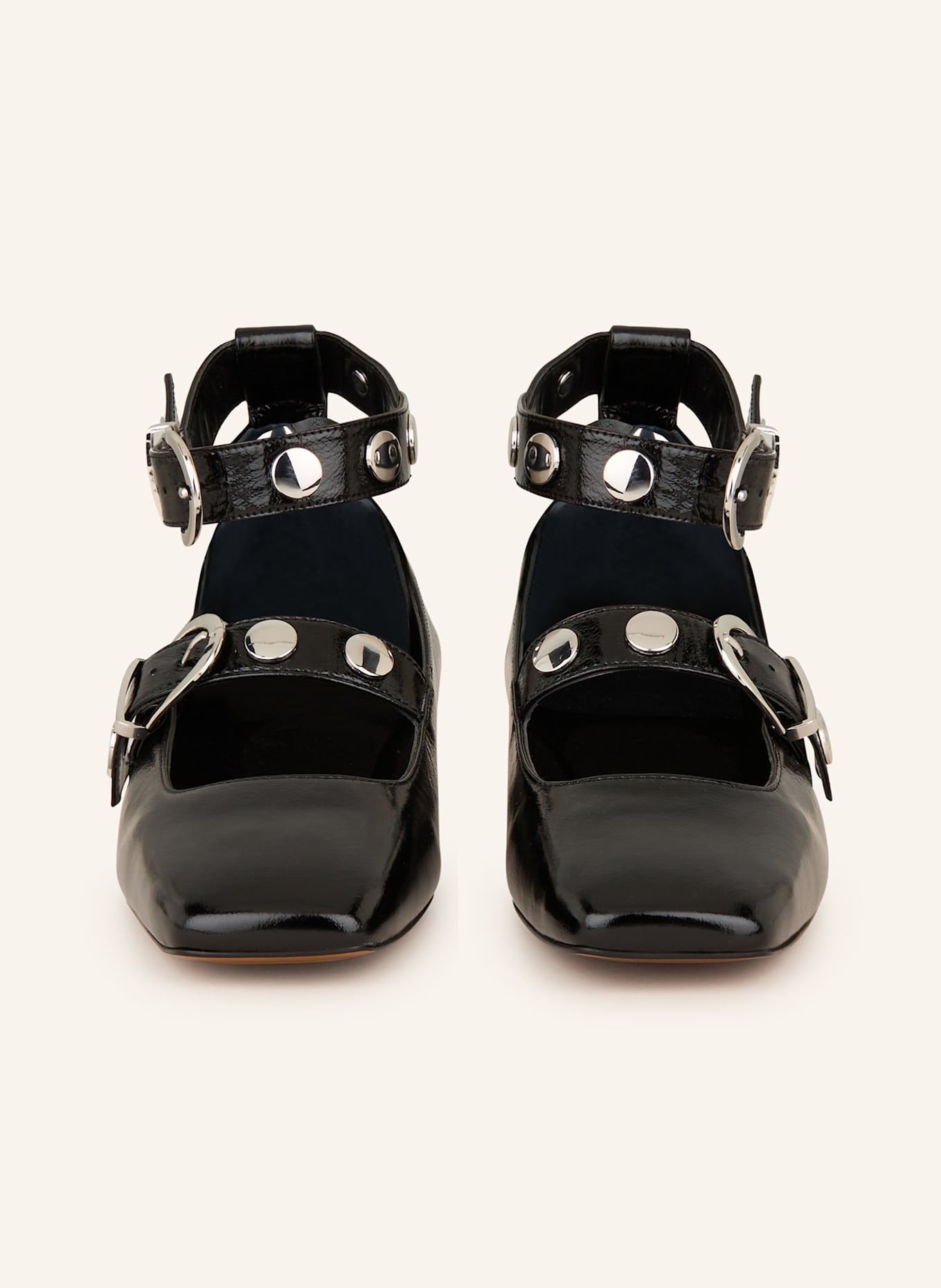 maje Mary-Jane-Ballerinas: SCHWARZ