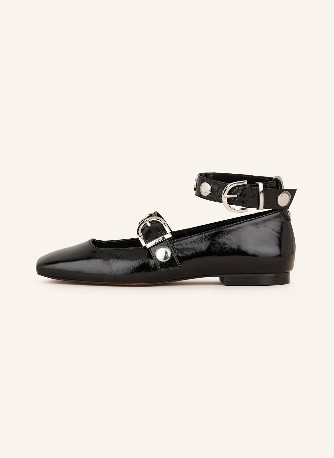 maje Mary-Jane-Ballerinas: SCHWARZ