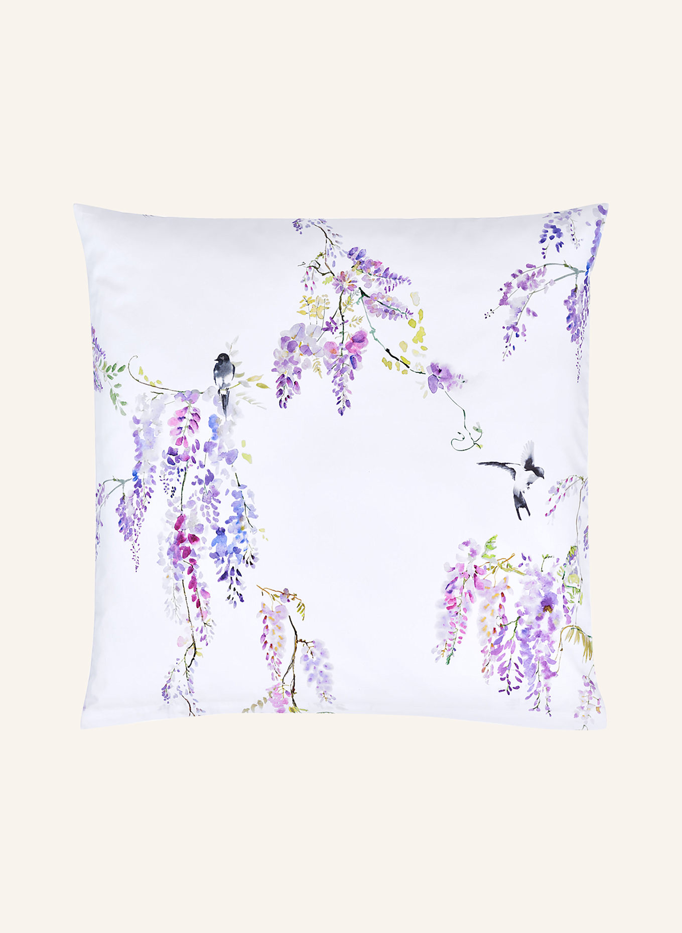 Christian Fischbacher Bettwäsche PURPLE RAIN: WEISS / ROSA / HELLLILA